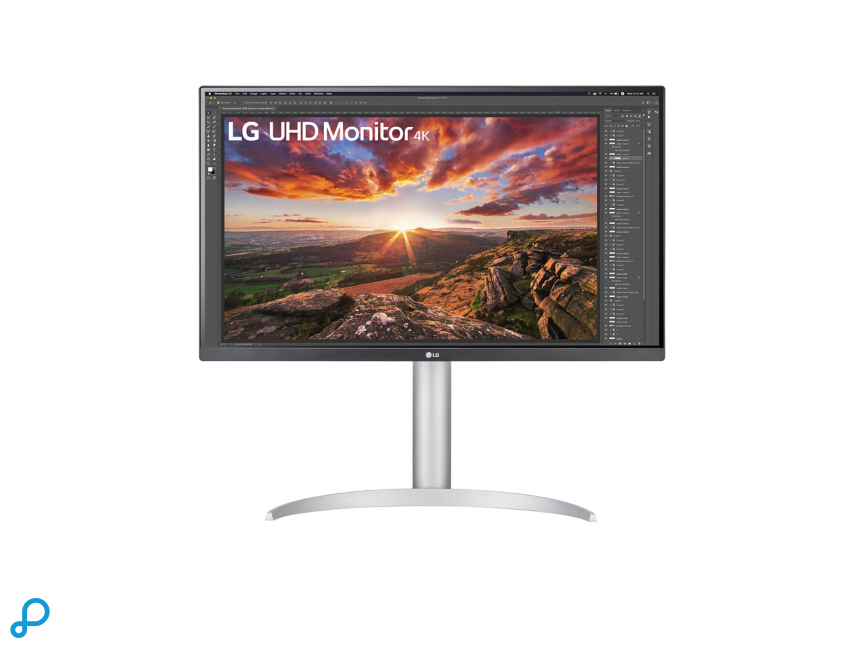 LG 27" 3840x2160 4K UHD IPS Monitor Zwart