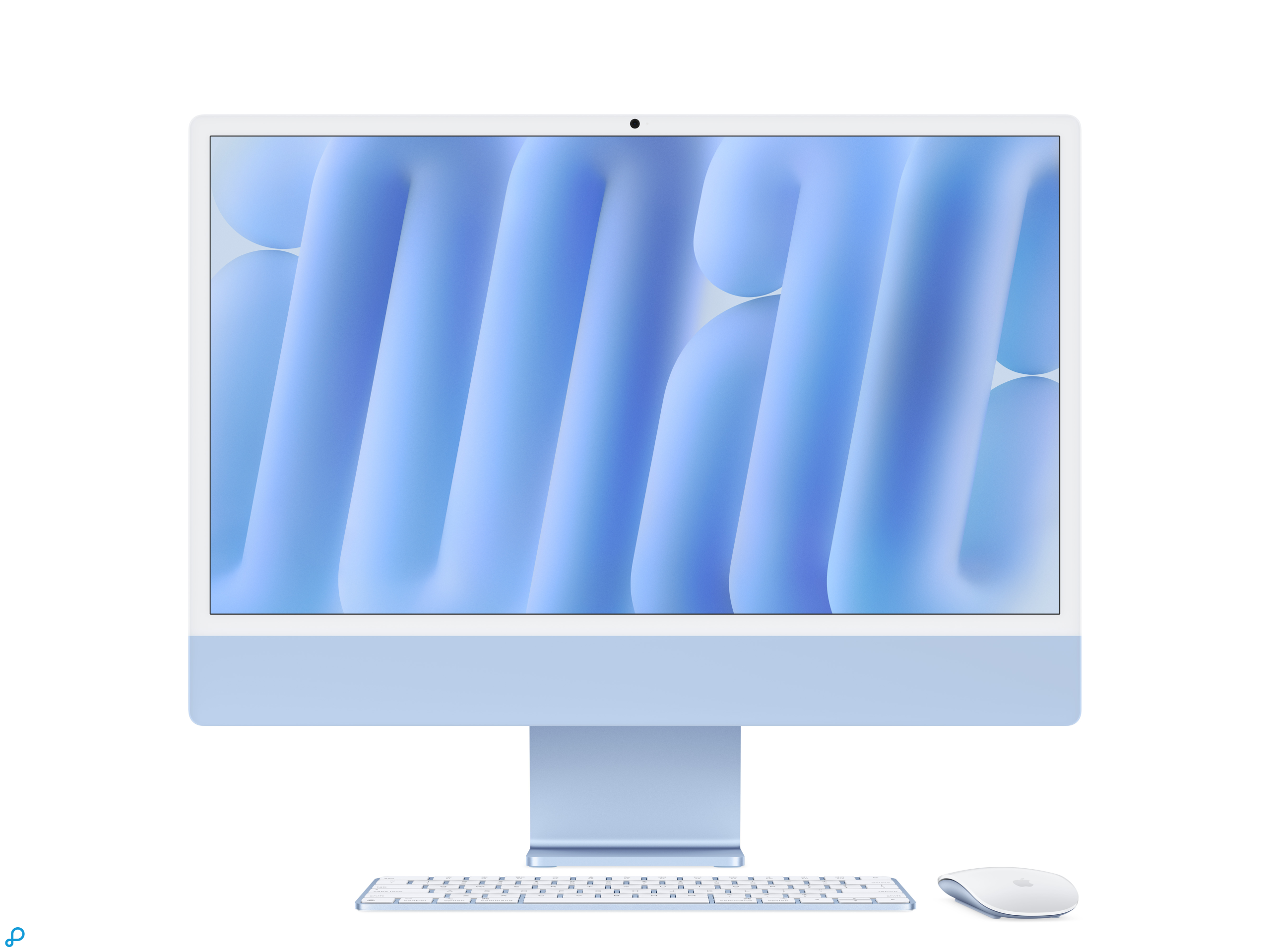 24-inch iMac met Retina 4.5K display: Apple M4 chip met 8-core CPU en 8-core GPU, 16GB, 256GB SSD - Blauw-0