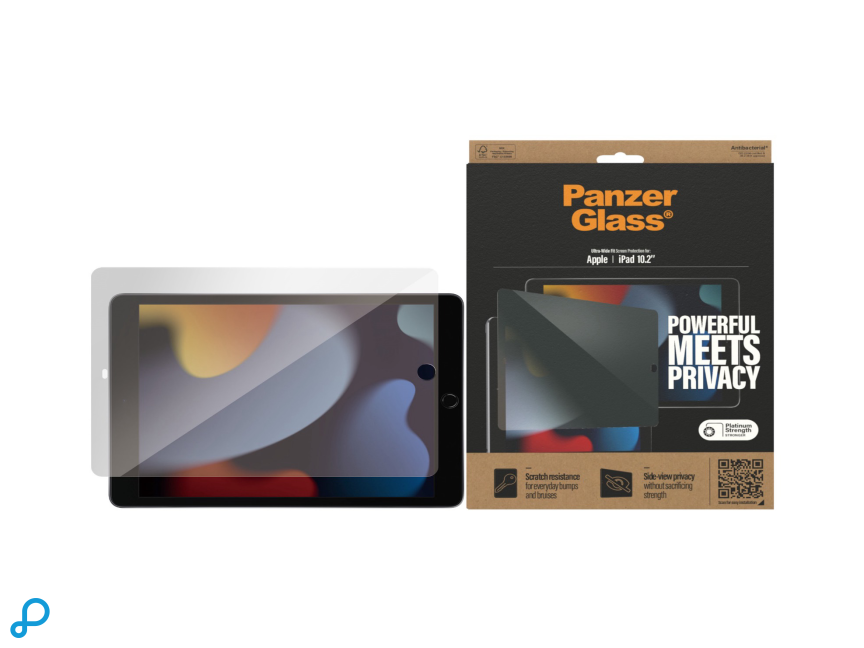 PanzerGlass Apple iPad 10.2 inch Privacy Case Friendly - Anti-Bacterial