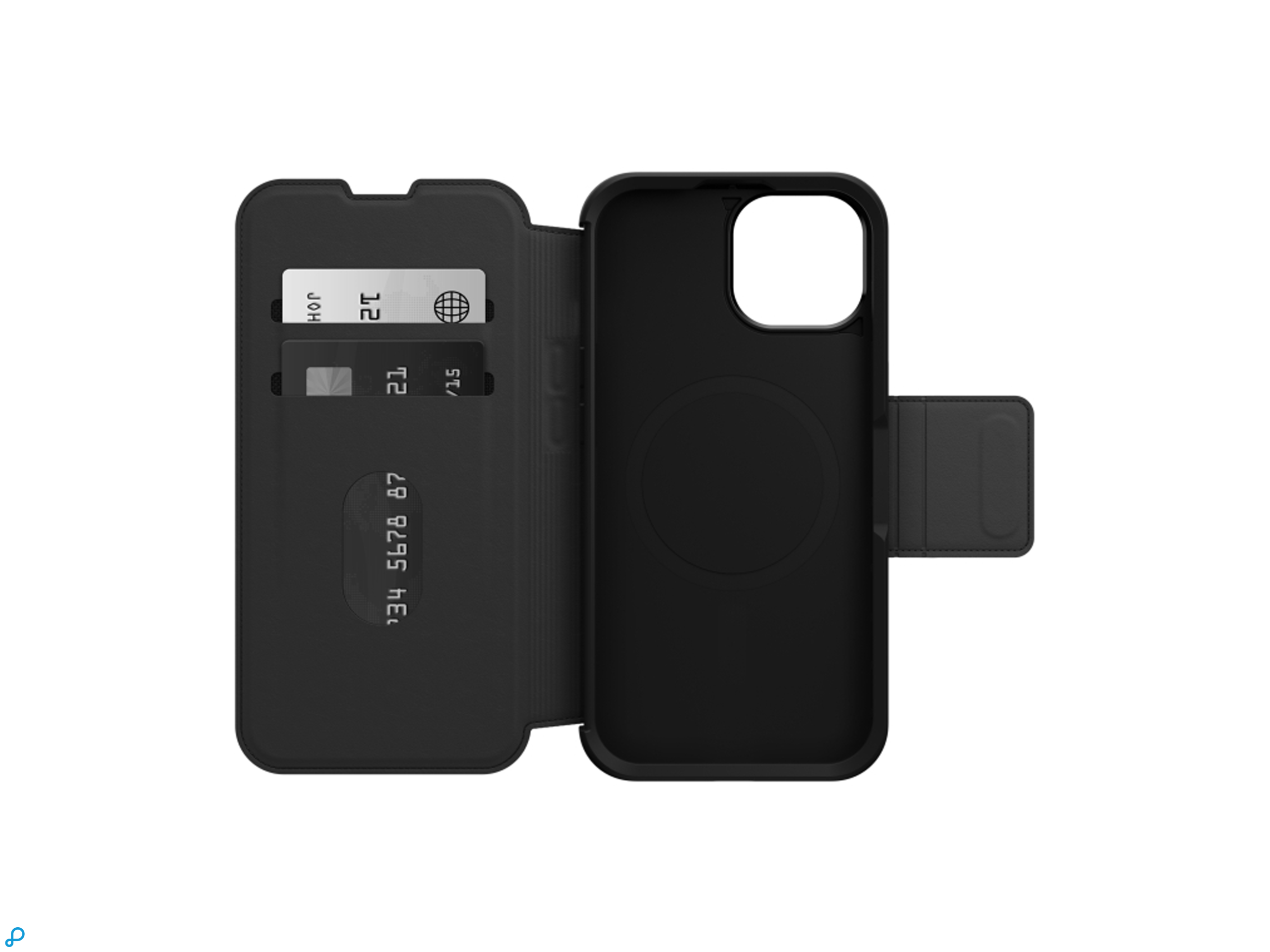 OtterBox Strada MagSafe Apple iPhone 15 Shadow - black-0