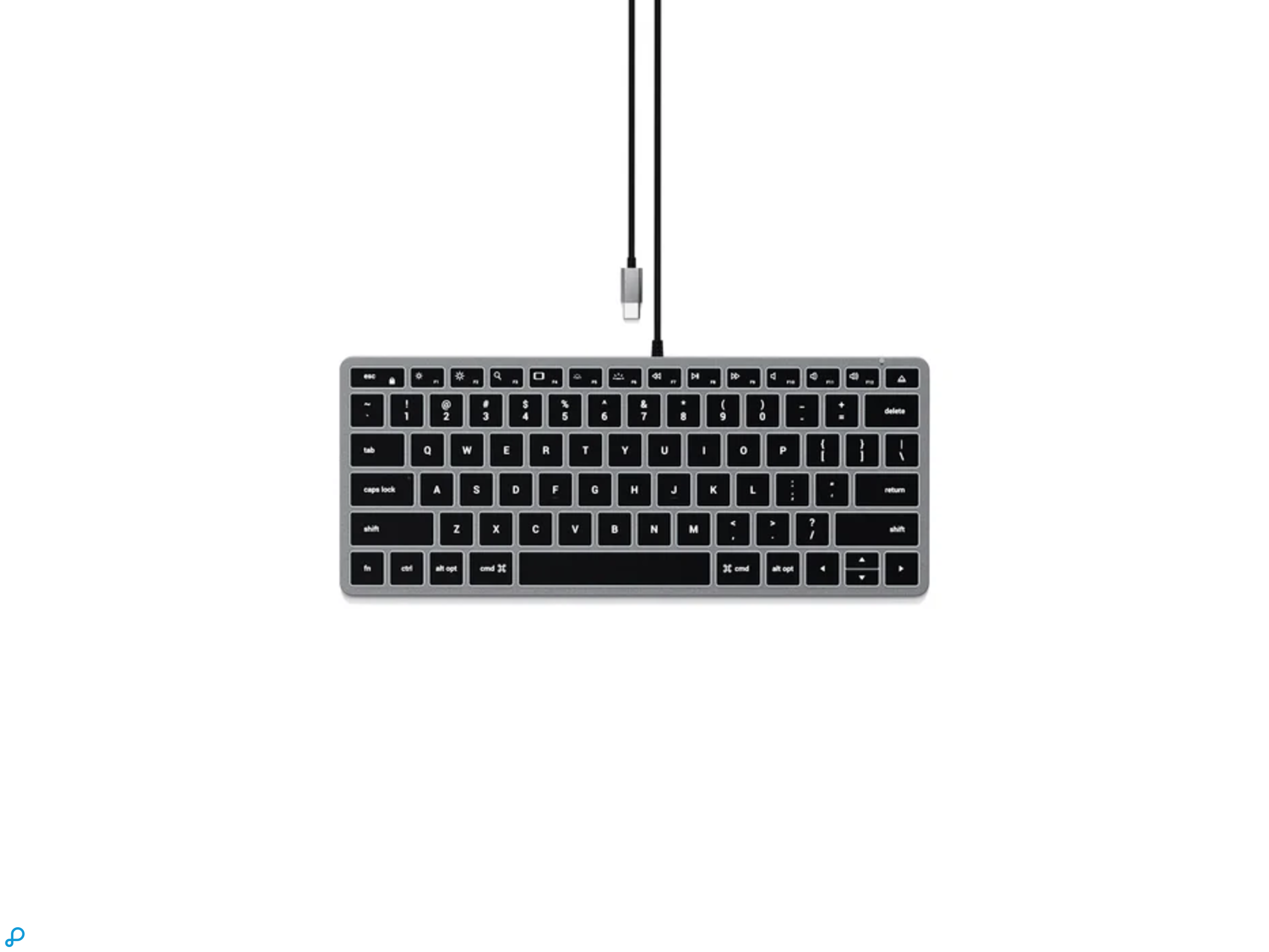 Satechi Slim W1 wired keyboard space gray-0