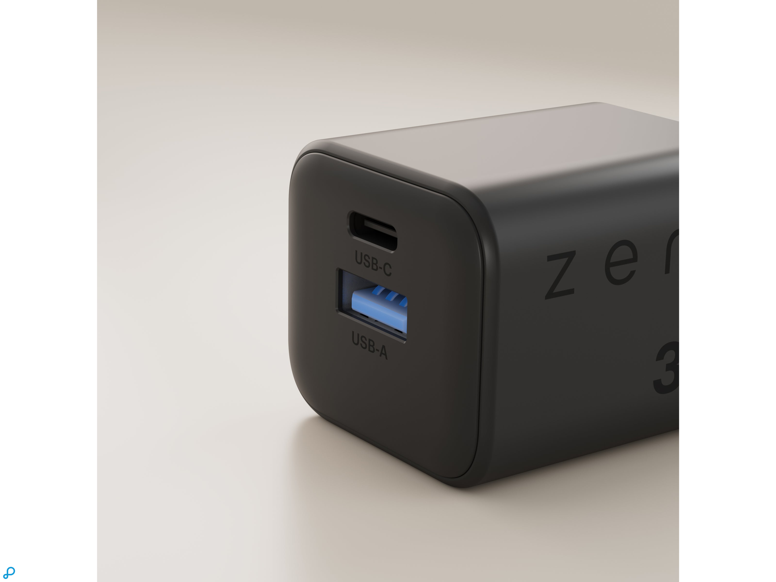 Zens USB-C 30W PD Lader Met 1x USB-C en 1x USB-A Zwart-1