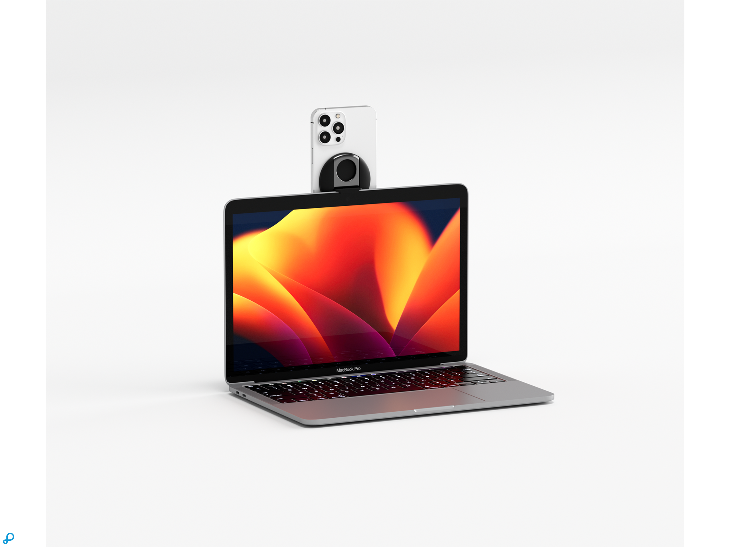 Belkin iPhone Mount met MagSafe voor Mac Notebooks, Black-3