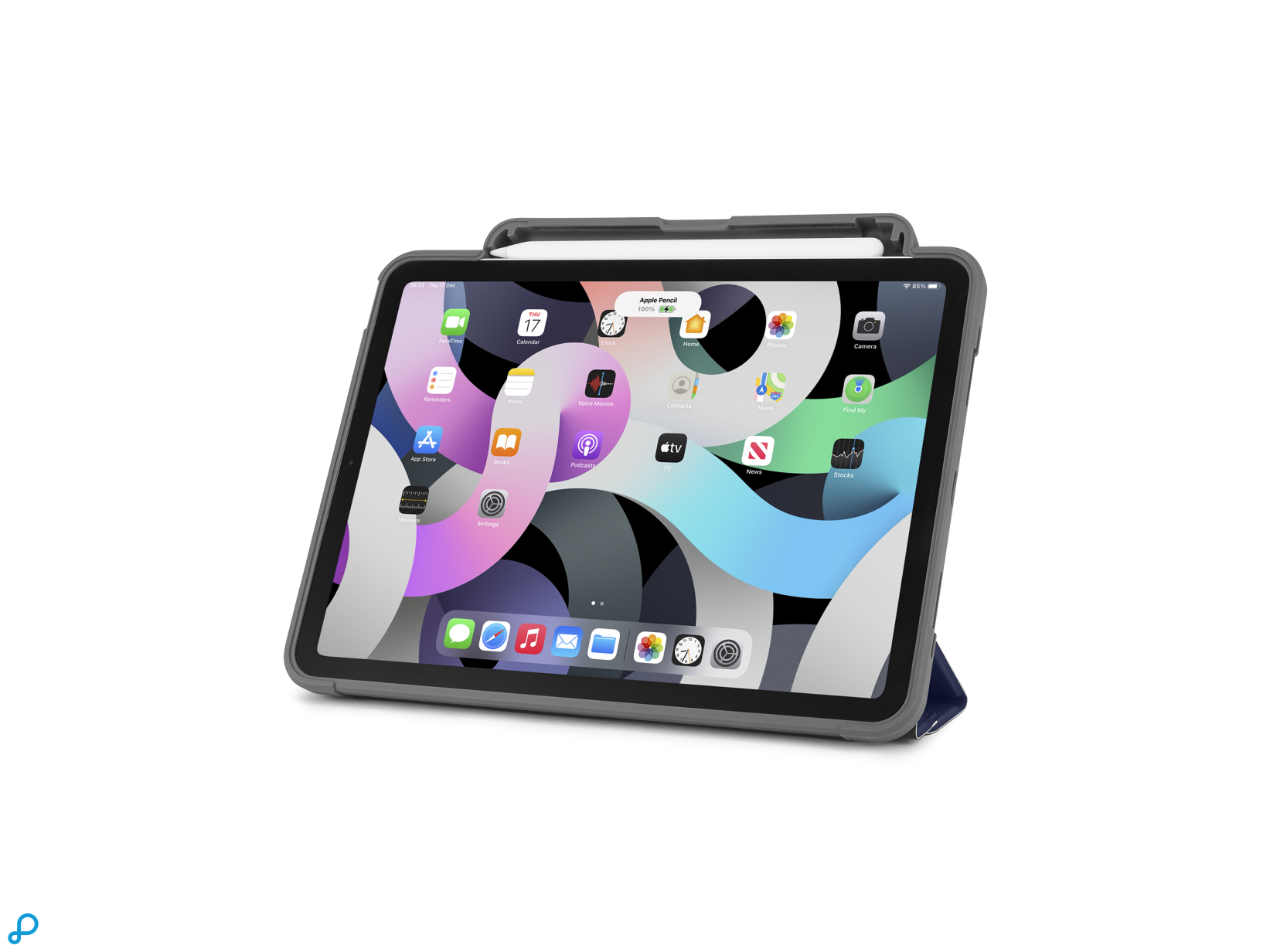 Pipetto Origami No2 Pencil Shield Case - iPad Air 10.9 (2022/2020) - Dark Blue-4