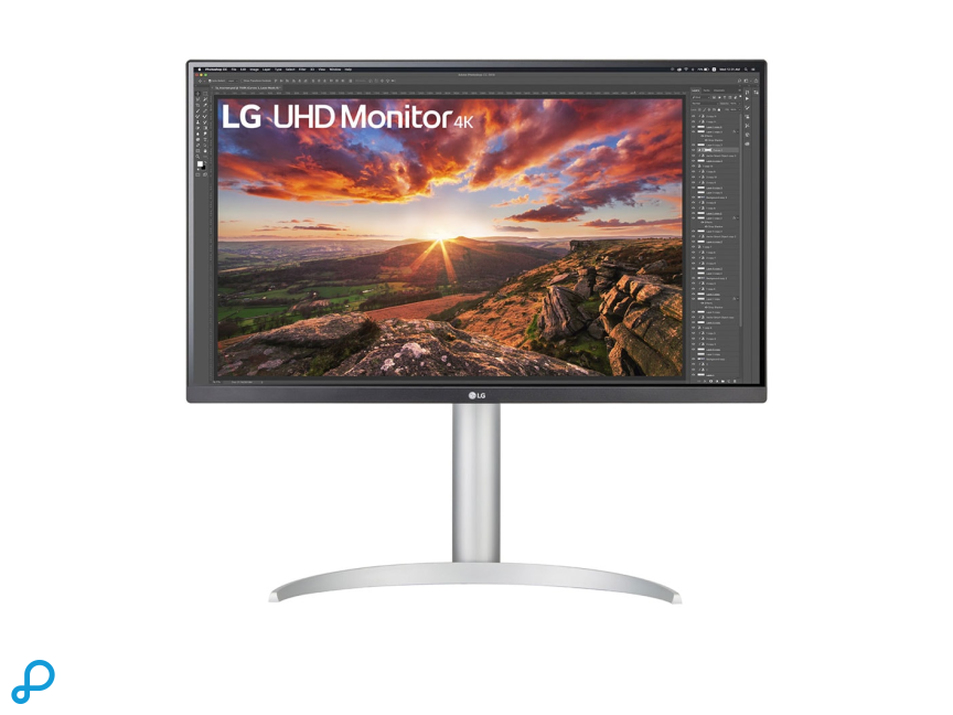 LG 27" 3840x2160 4K UHD IPS Monitor Zwart