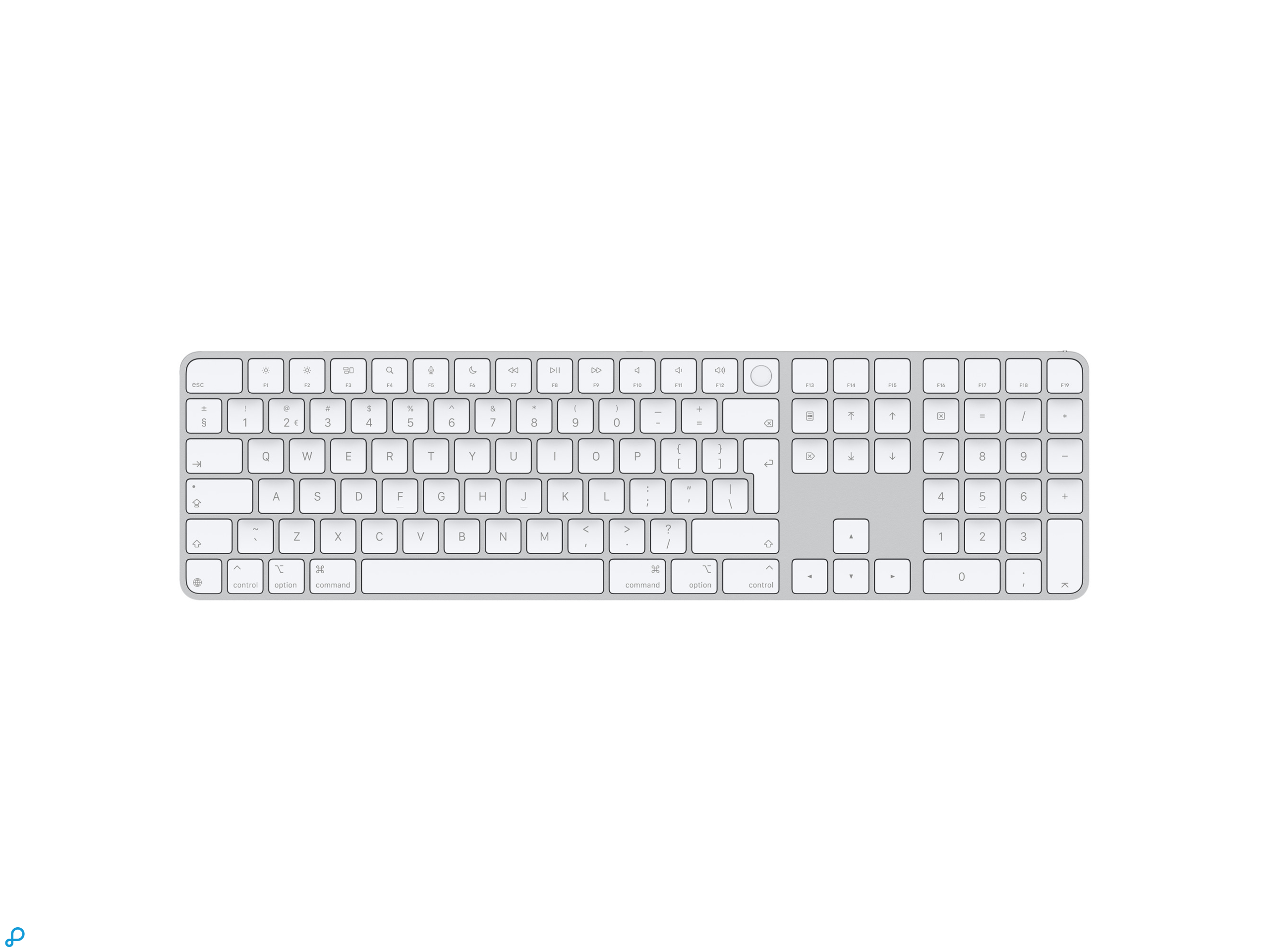 Magic Keyboard met Touch ID en Numeric Keypad FR voor Mac met Apple silicon - Frans (Azerty) - Wit-0