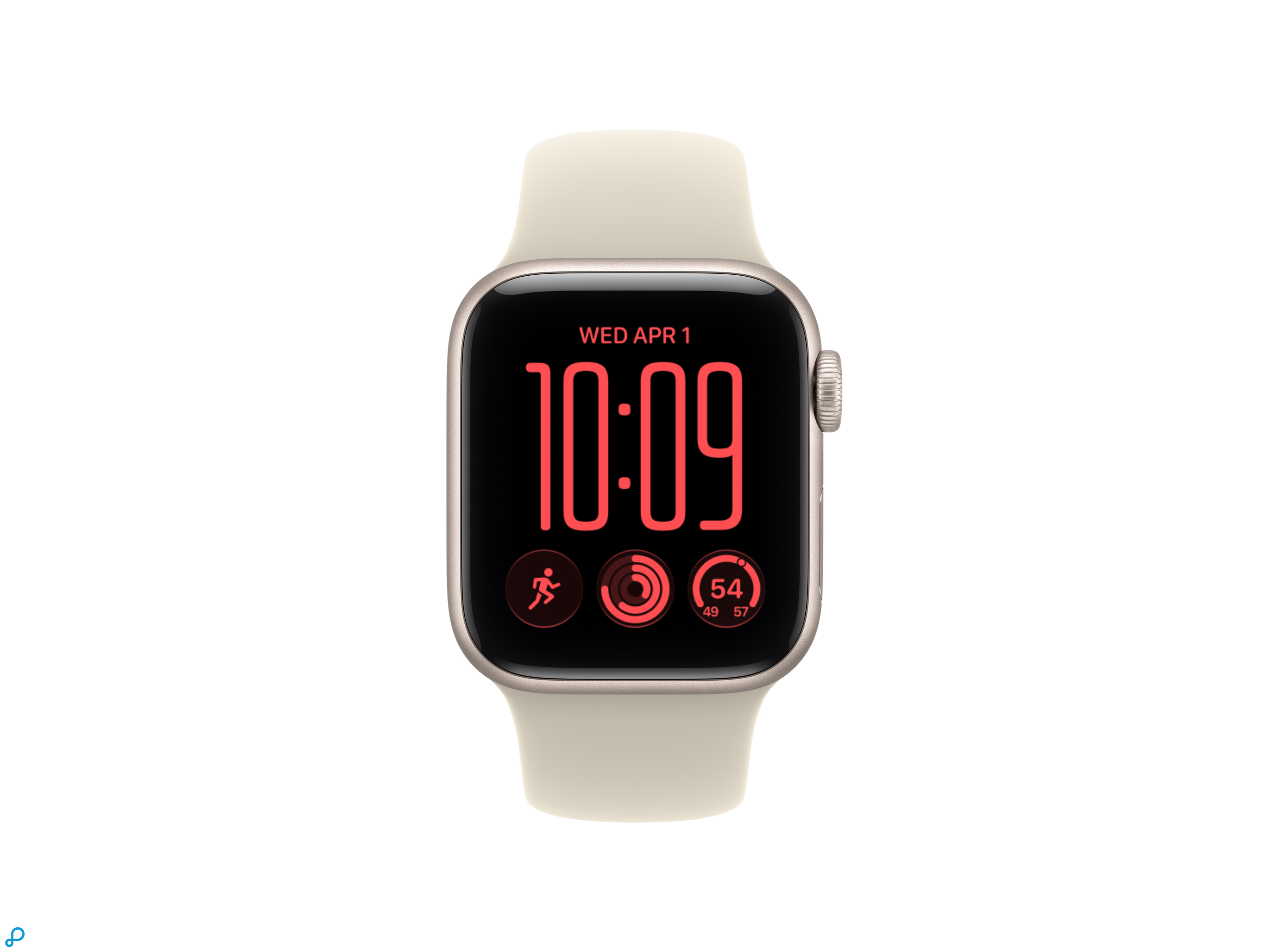 Apple Watch SE 3 GPS 40mm Starlight Aluminium Case with Sand Sport Band - S/M-1