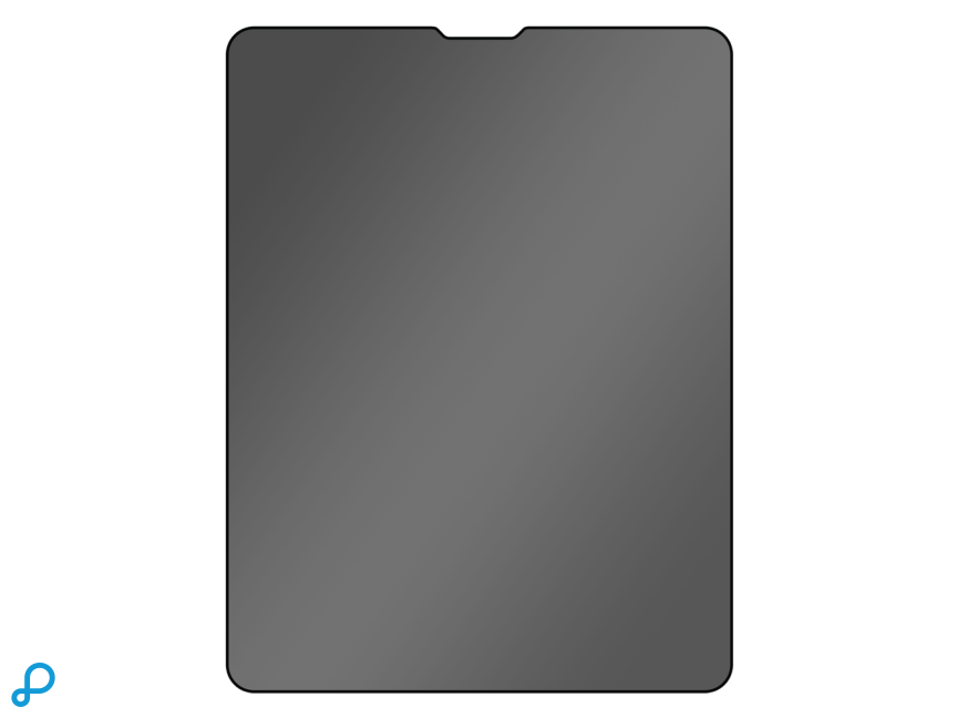 Just in Case iPad Air 2022 (4th/5th Gen) - Privacy Screenprotector Tempered Glass