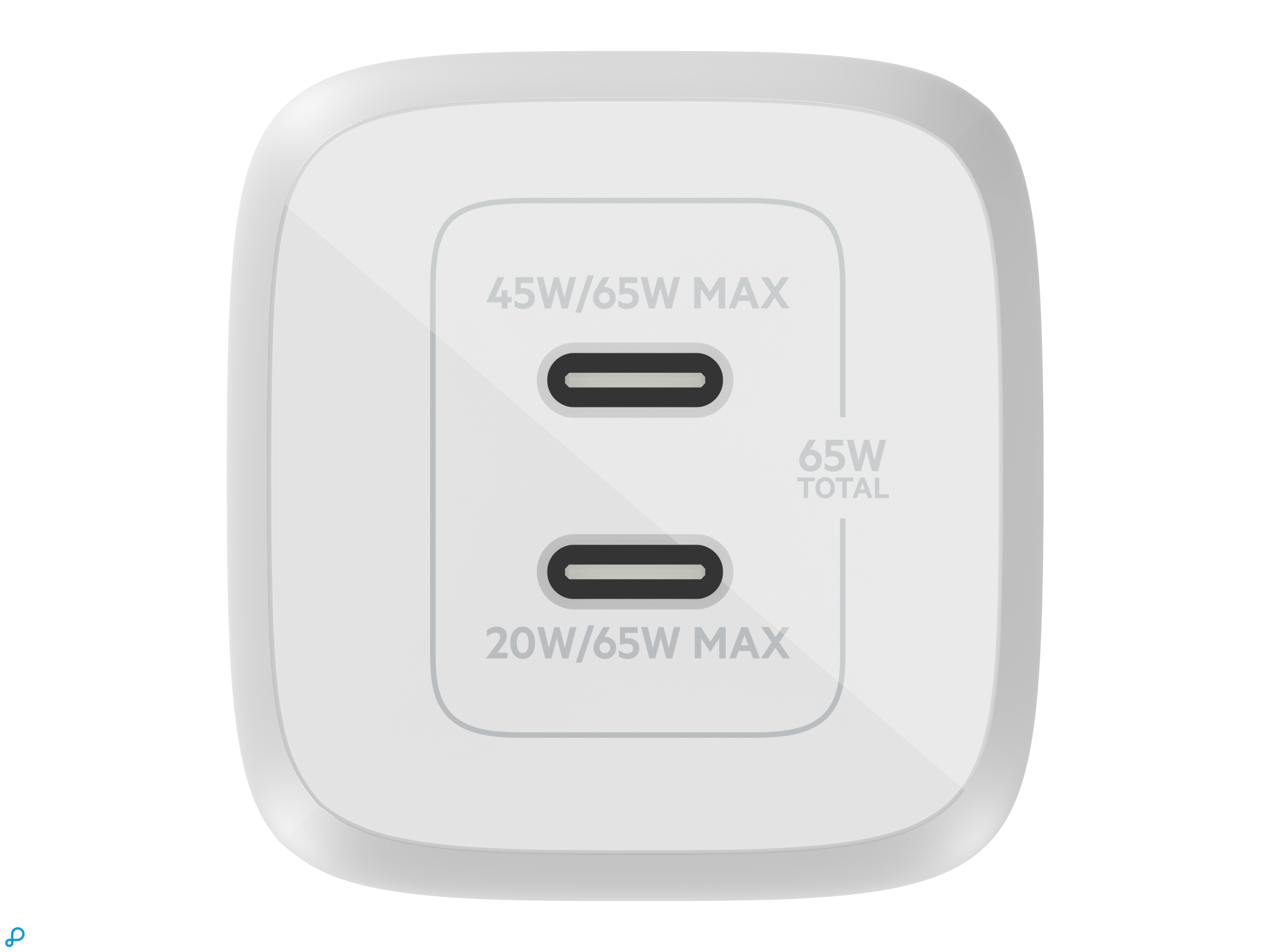 Belkin 65W PD PPS Dual USB-C GaN Charger - Universal-1