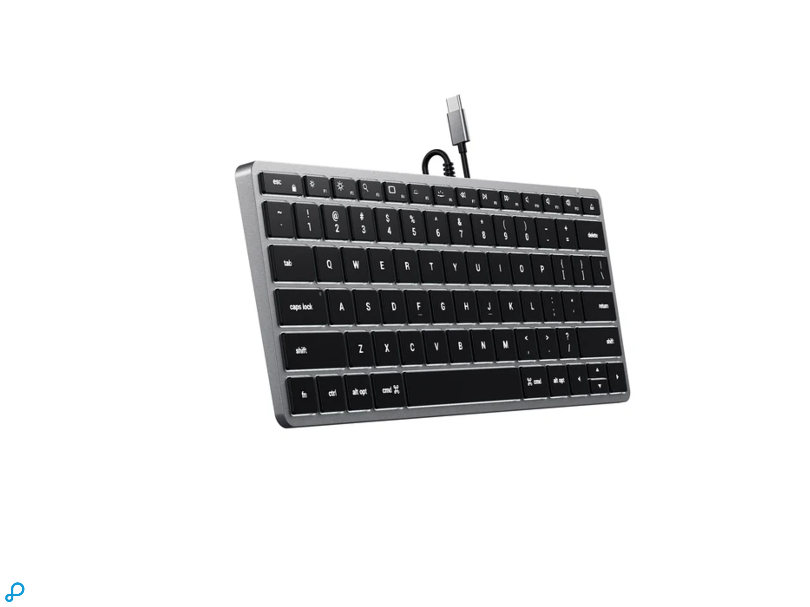 Satechi Slim W1 wired keyboard space gray-2