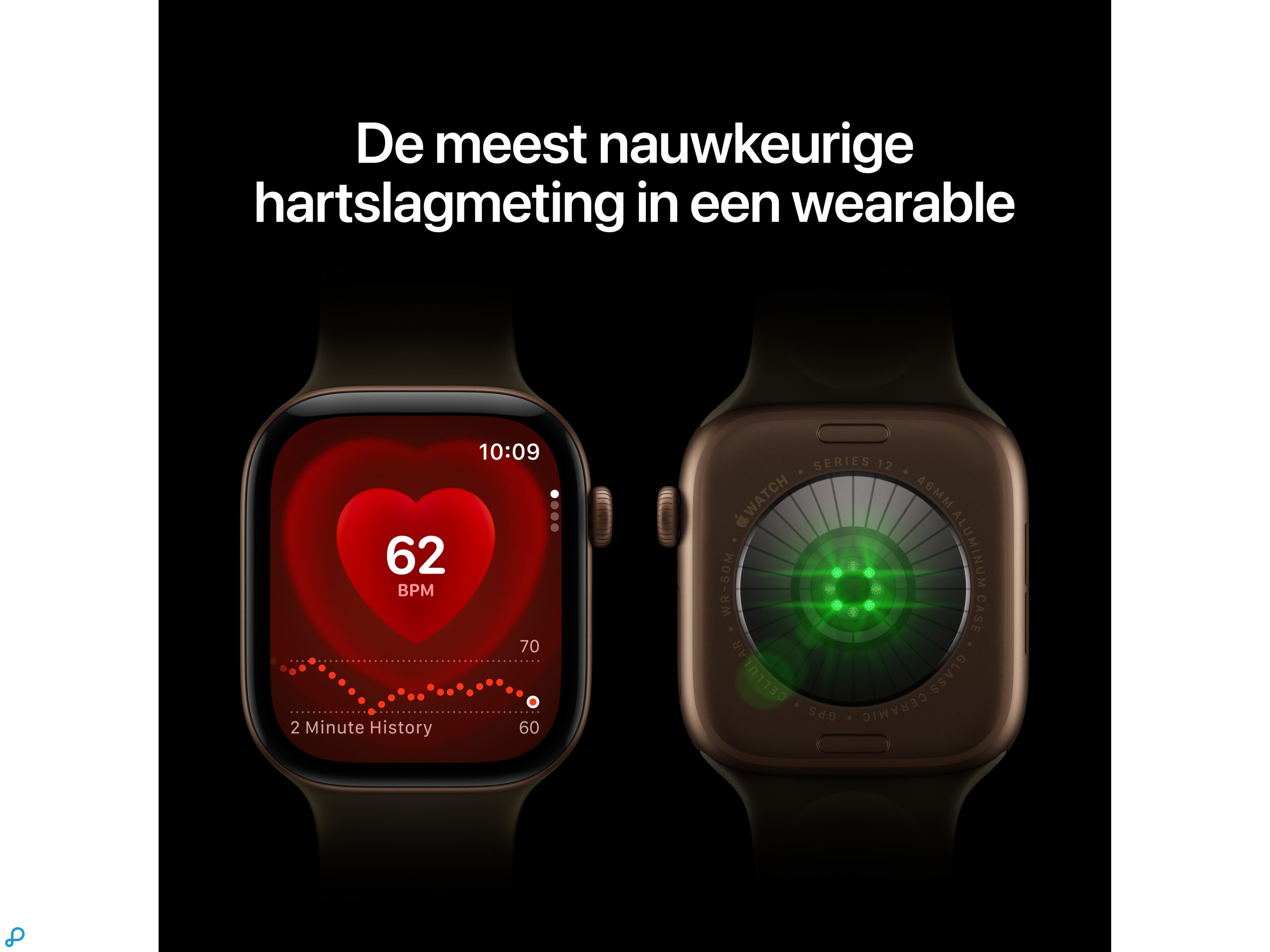 Apple Watch Series 12 GPS + Cellular 46mm Dark Bronze Aluminium Case with Dark Bronze Milanese Loop - M/L-2