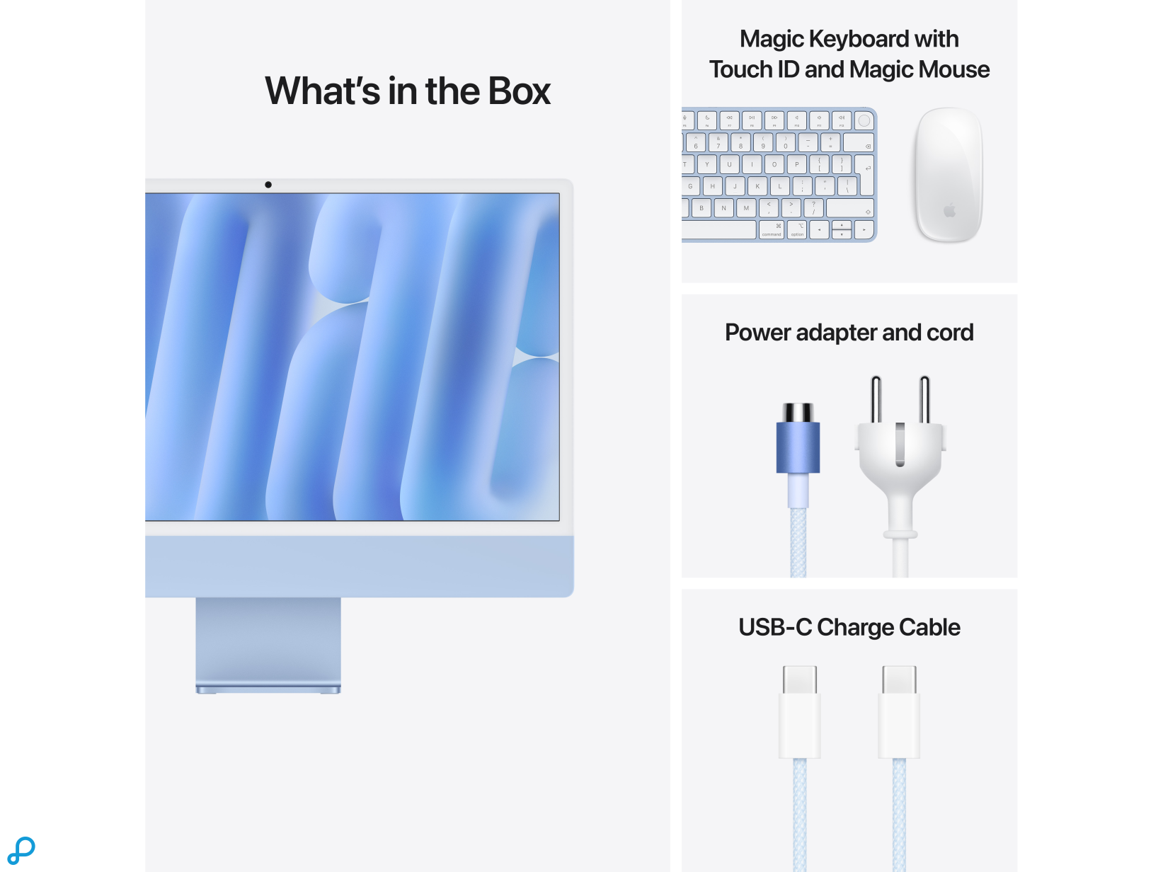 24-inch iMac met Retina 4.5K display: Apple M4 chip met 10-core CPU en 10-core GPU, 16GB, 512GB SSD - Blauw-7