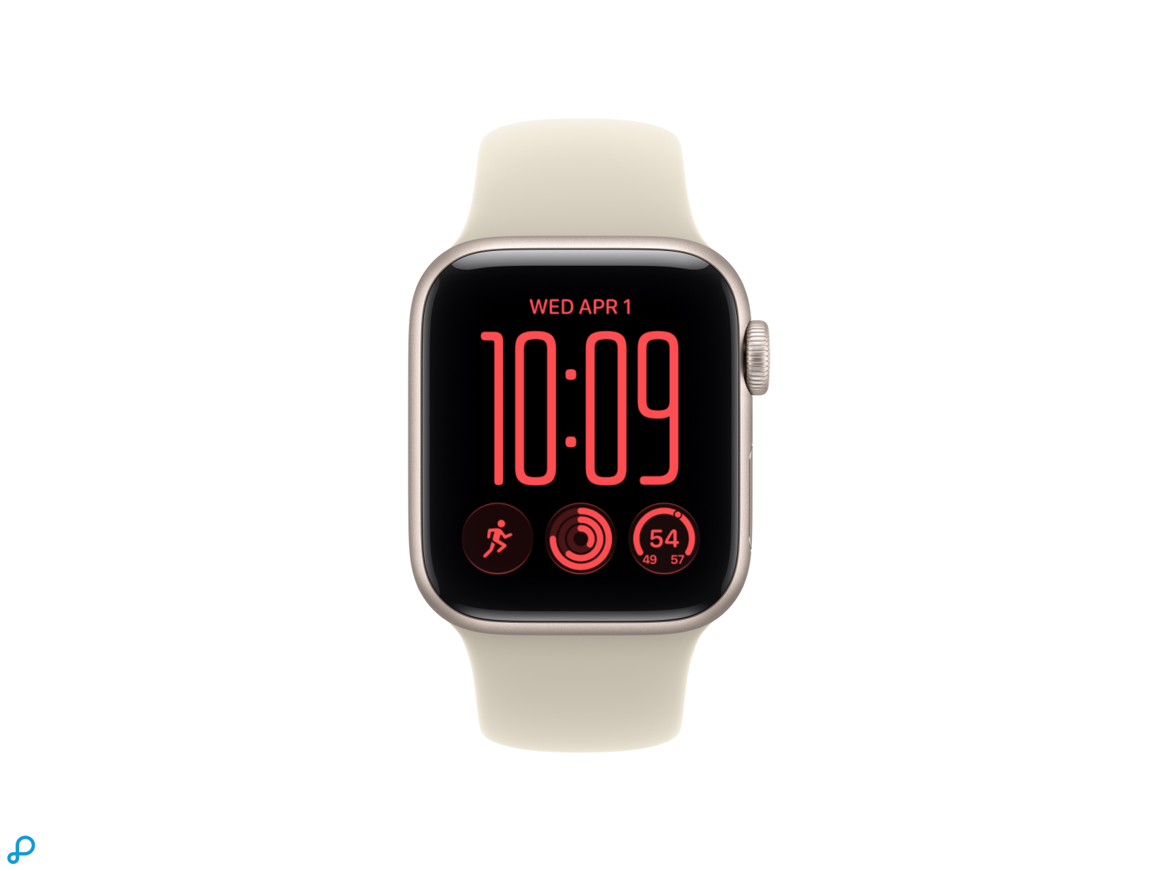Apple Watch SE 3 GPS + Cellular 40mm Starlight Aluminium Case with Sand Sport Band - S/M-1