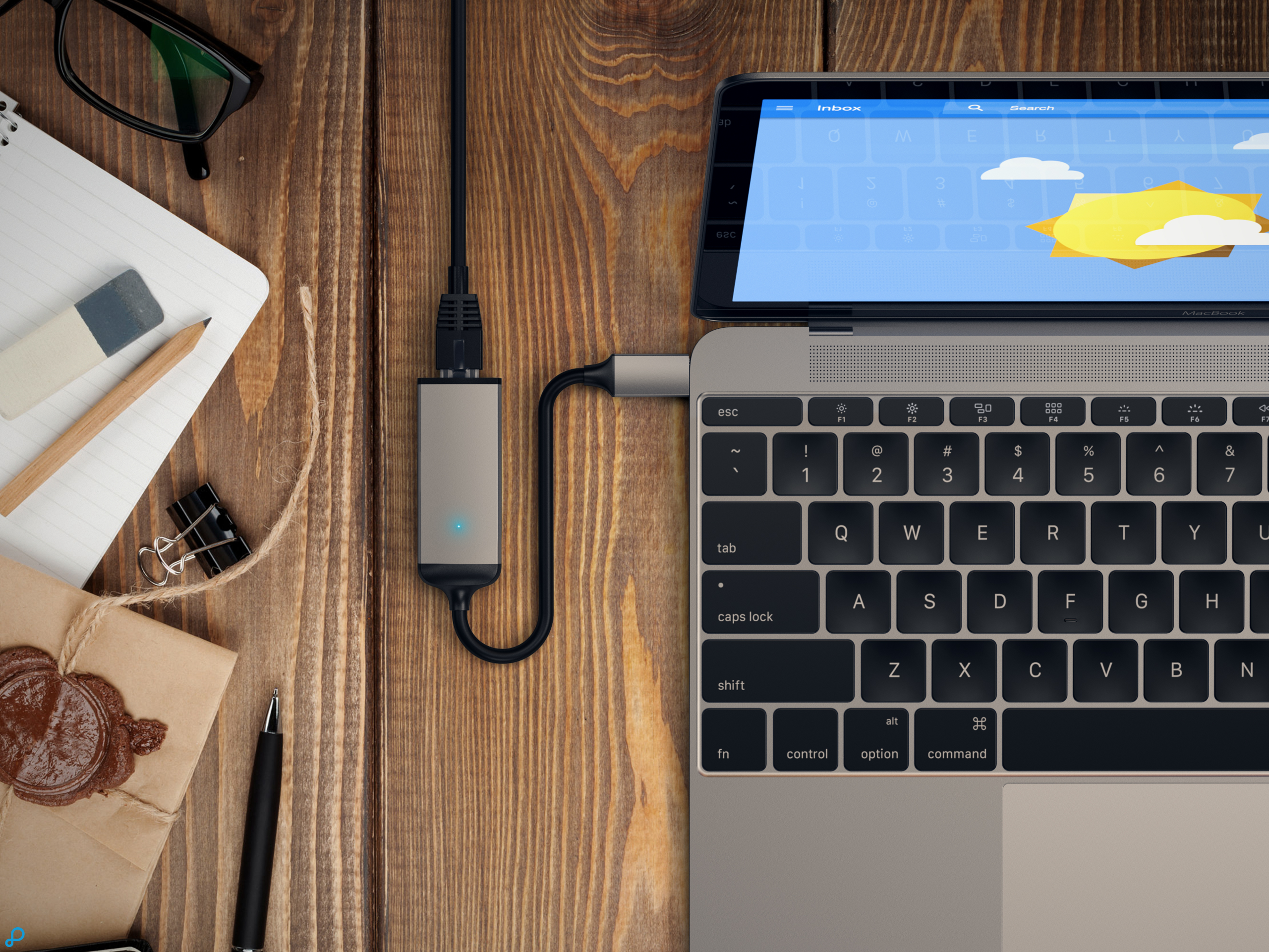 Satechi USB-C - Ethernet Adapter - Space Grey-5