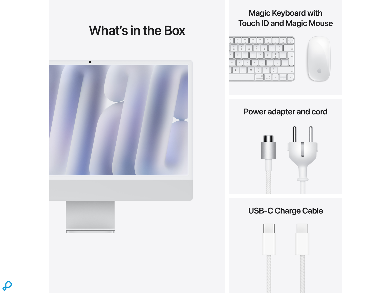 24-inch iMac met Retina 4.5K display: Apple M4 chip met 10-core CPU en 10-core GPU, 16GB, 256GB SSD - Zilver-7