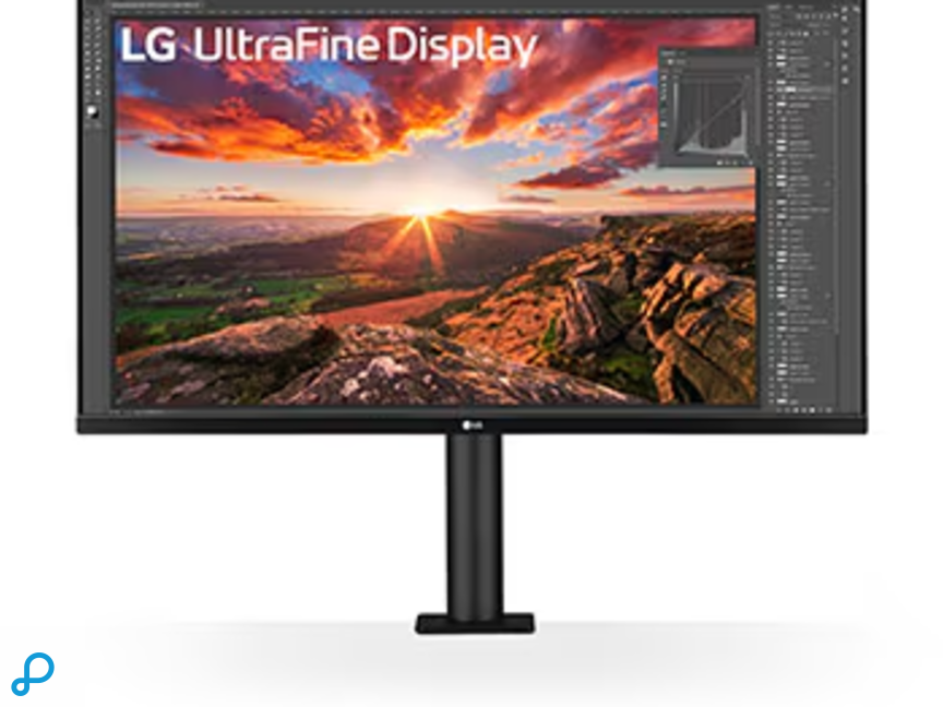 LG 32" 3840x2160 4K Ergo IPS Monitor Zwart