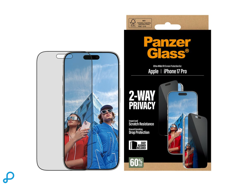 PanzerGlass Privacy Screen Protector Voor iPhone 17 Pro Ultra-Wide Fit