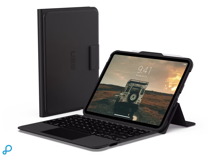 UAG Qwerty UK English Keyboard Case For iPad 11 (2025) / 10,9" (2022) - Black (Bulk)