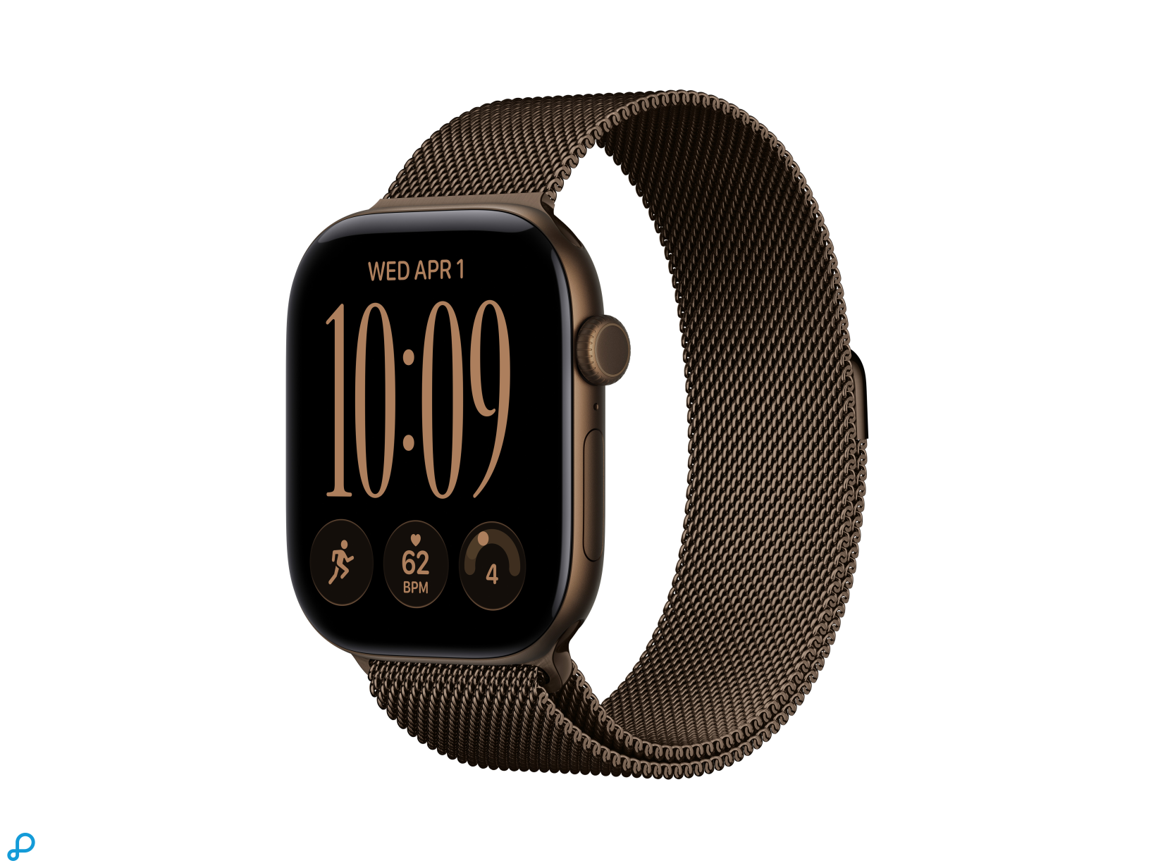 Apple Watch Series 12 GPS + Cellular 46mm Dark Bronze Aluminium Case with Dark Bronze Milanese Loop - M/L-0