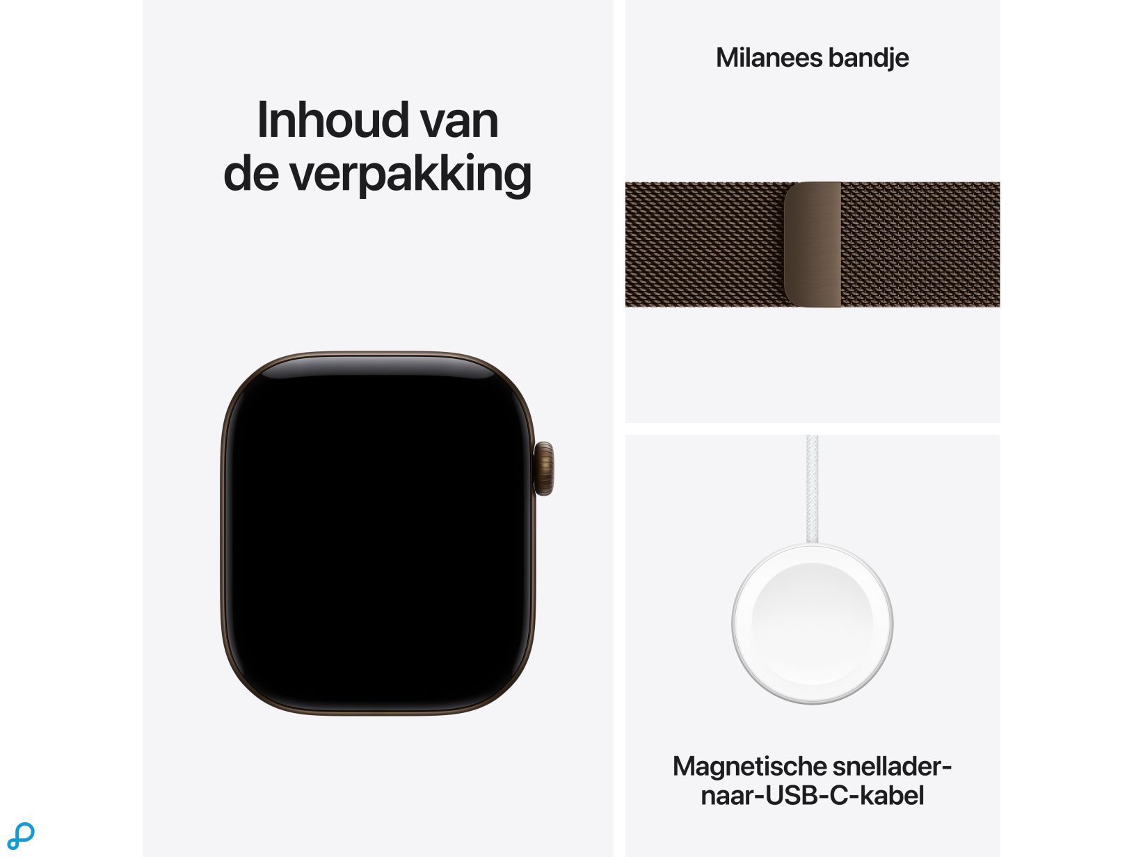 Apple Watch Series 12 GPS + Cellular 46mm Dark Bronze Aluminium Case with Dark Bronze Milanese Loop - M/L-6