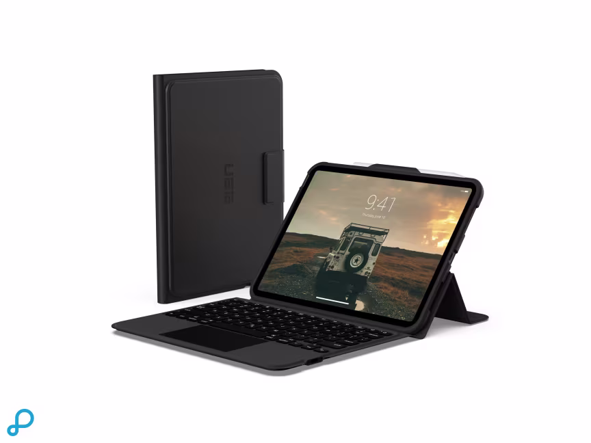 UAG Qwerty UK English Keyboard Case Voor iPad 11 (2025) / 10,9" (2022) - Zwart (Bulk)