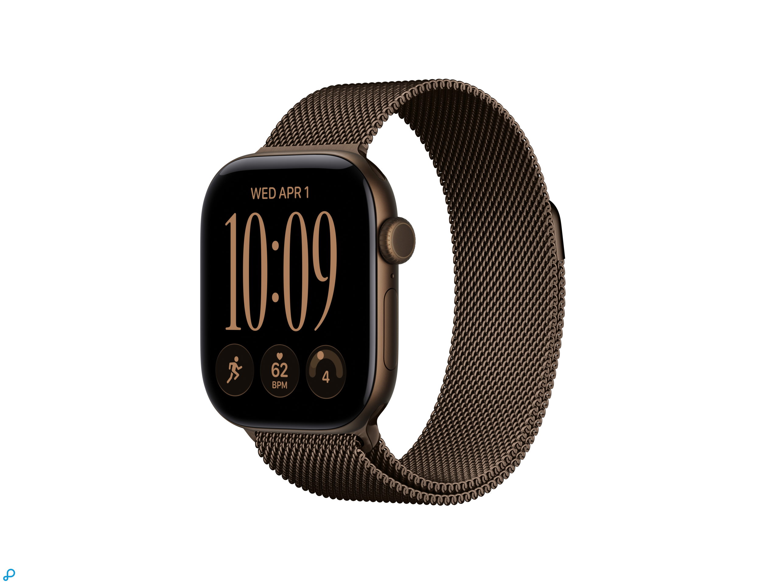 Apple Watch Series 12 GPS 42mm Dark Bronze Aluminium Case with Dark Bronze Milanese Loop-0