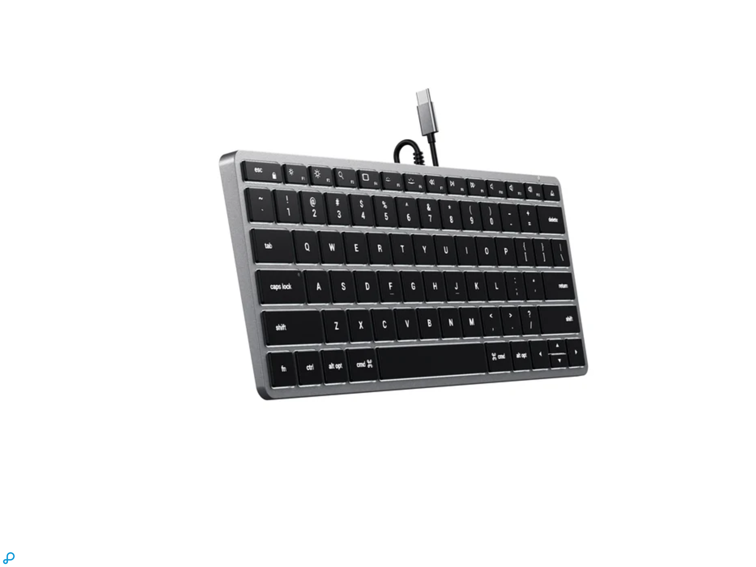 Satechi Slim W1 wired keyboard space gray-2