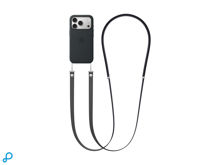 Apple Crossbody Koord Voor iPhone 17 - Zwart