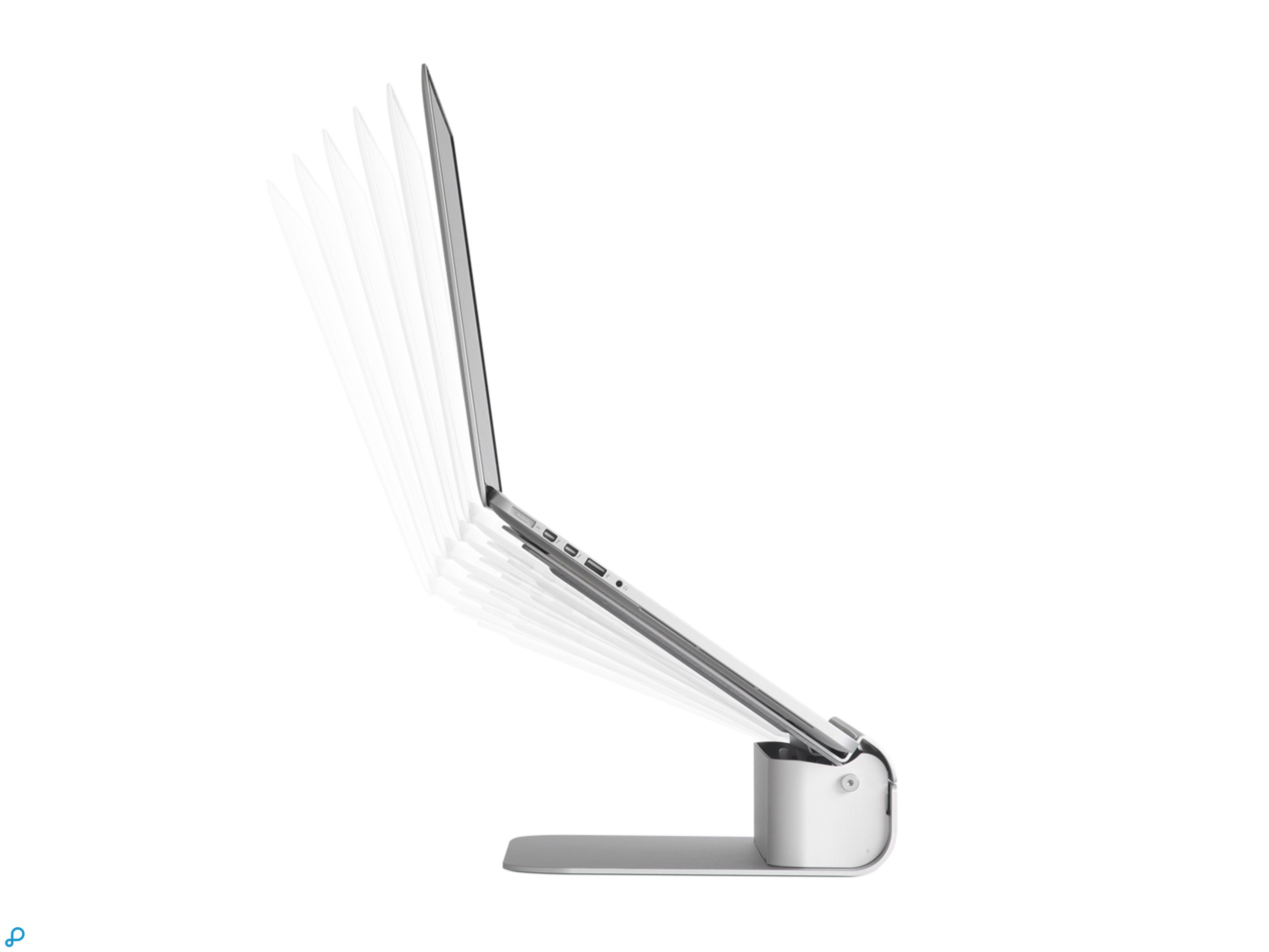 Rain Design iLevel2 Adjustable Laptop Stand - Silver-1