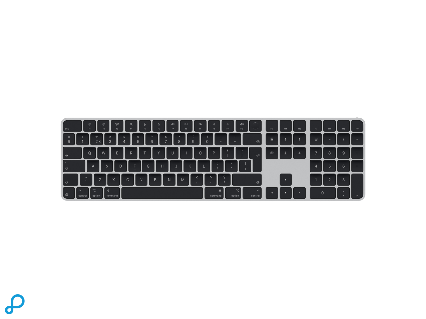 Magic Keyboard with Touch ID and Numeric Keypad US for Mac models with Apple silicon - US English - Black Keys
