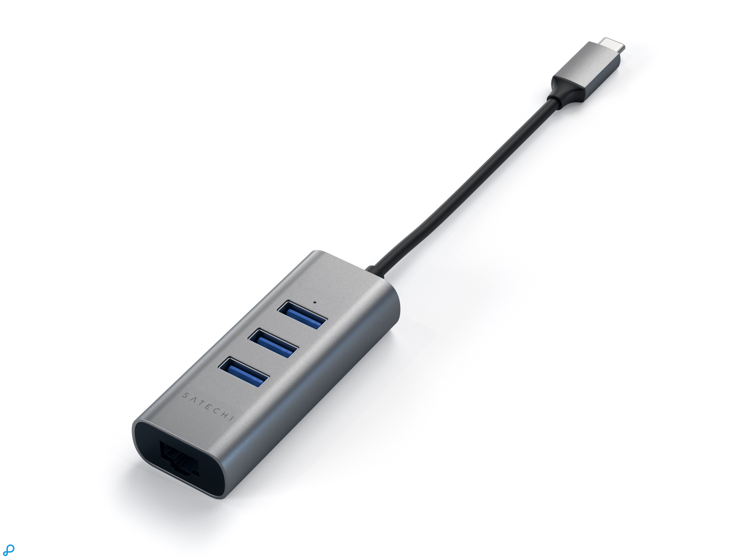 Satechi USB-C 2-in-1 hub (ethernet) Space Grey-3