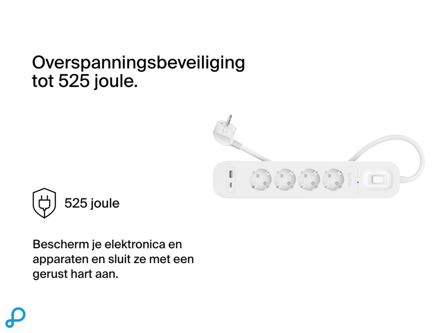 Belkin Surge Protection with USB C 4 Outlet