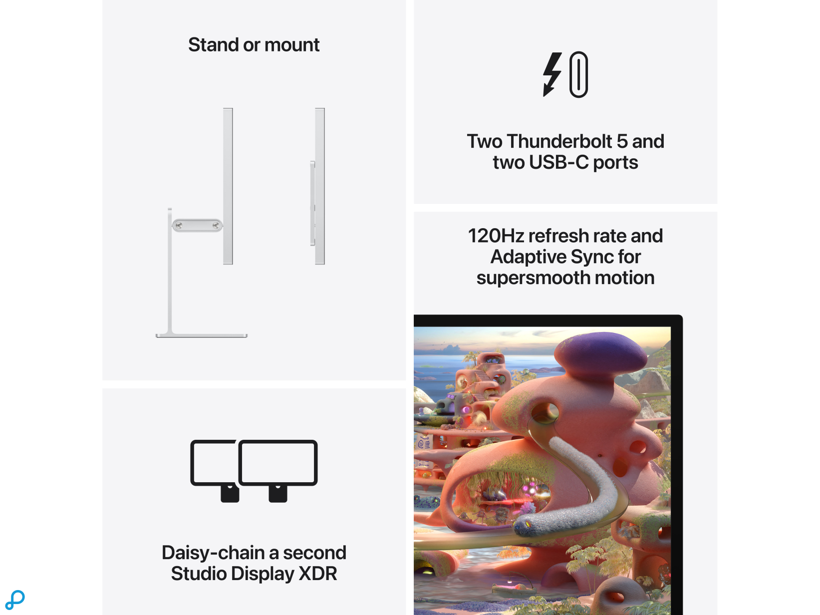 Studio Display XDR - Nano-texture glass - VESA mount adapter (Stand not included)-1