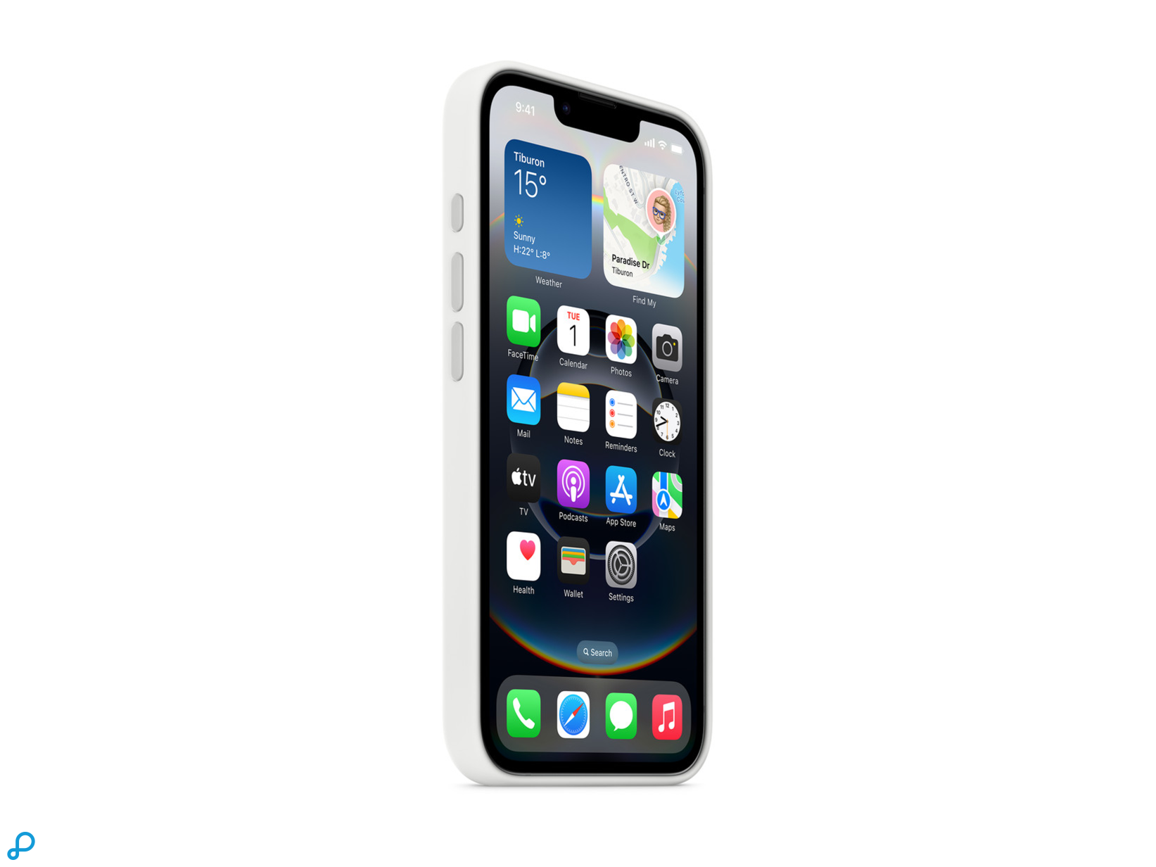 Apple Silicone Case iPhone 16e – White-0