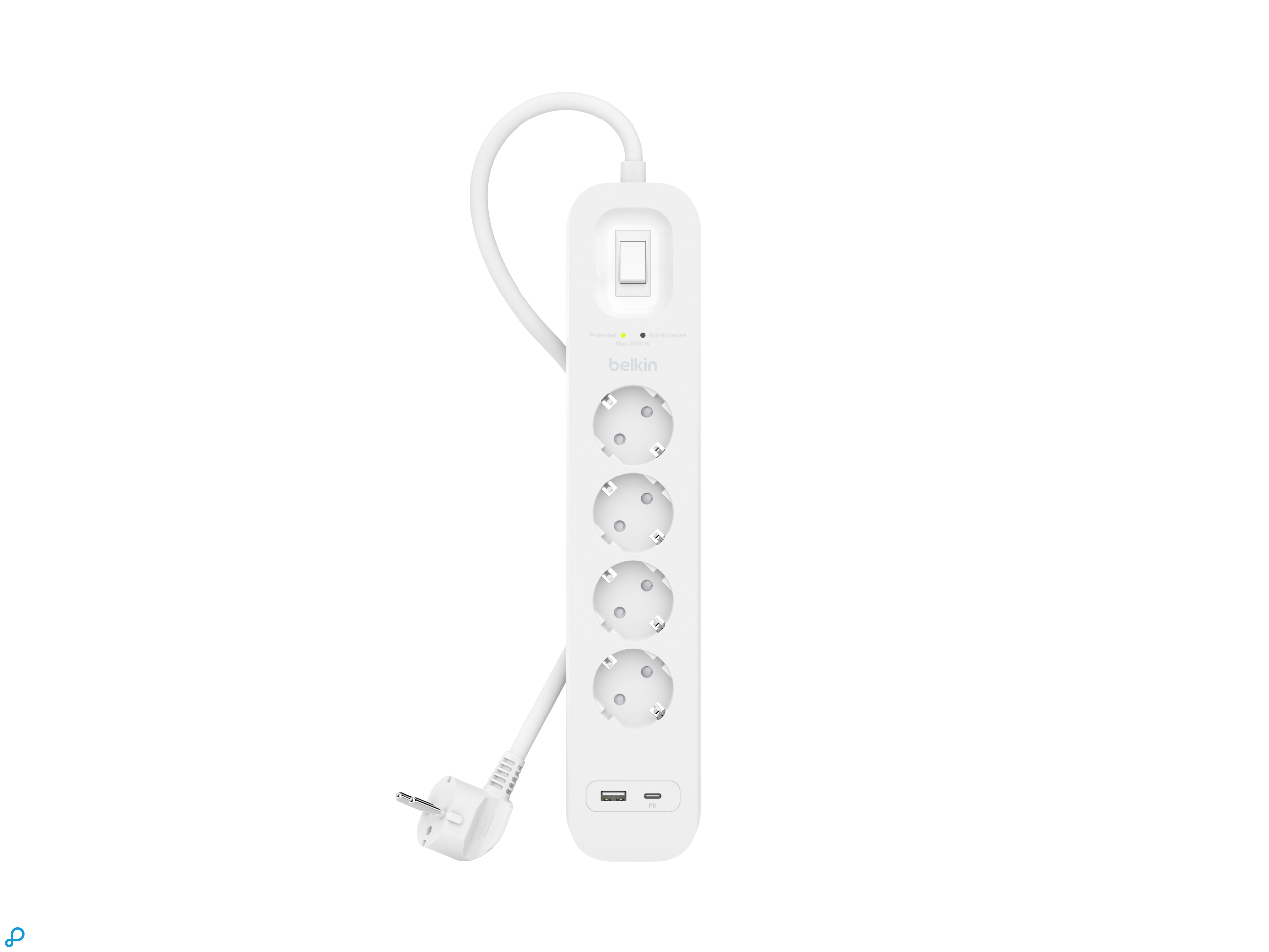 Belkin Surge Protection with USB C 4 Outlet-4