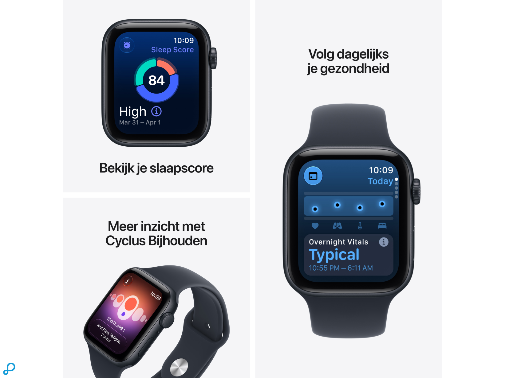 Apple Watch SE 3 GPS 44mm Starlight Aluminium Case with Sand Sport Band - S/M-2