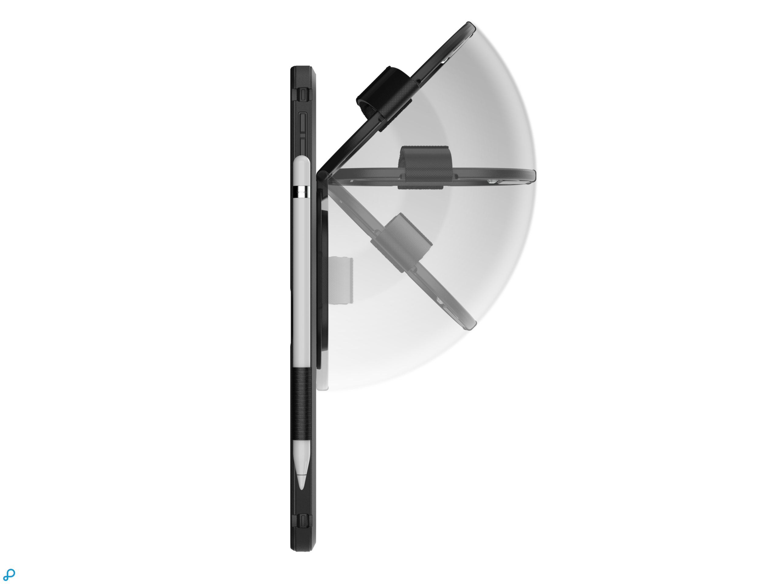 OtterBox Defender iPad A16 (11") / 10th gen (10,9") Black - met stand en handgreep-3