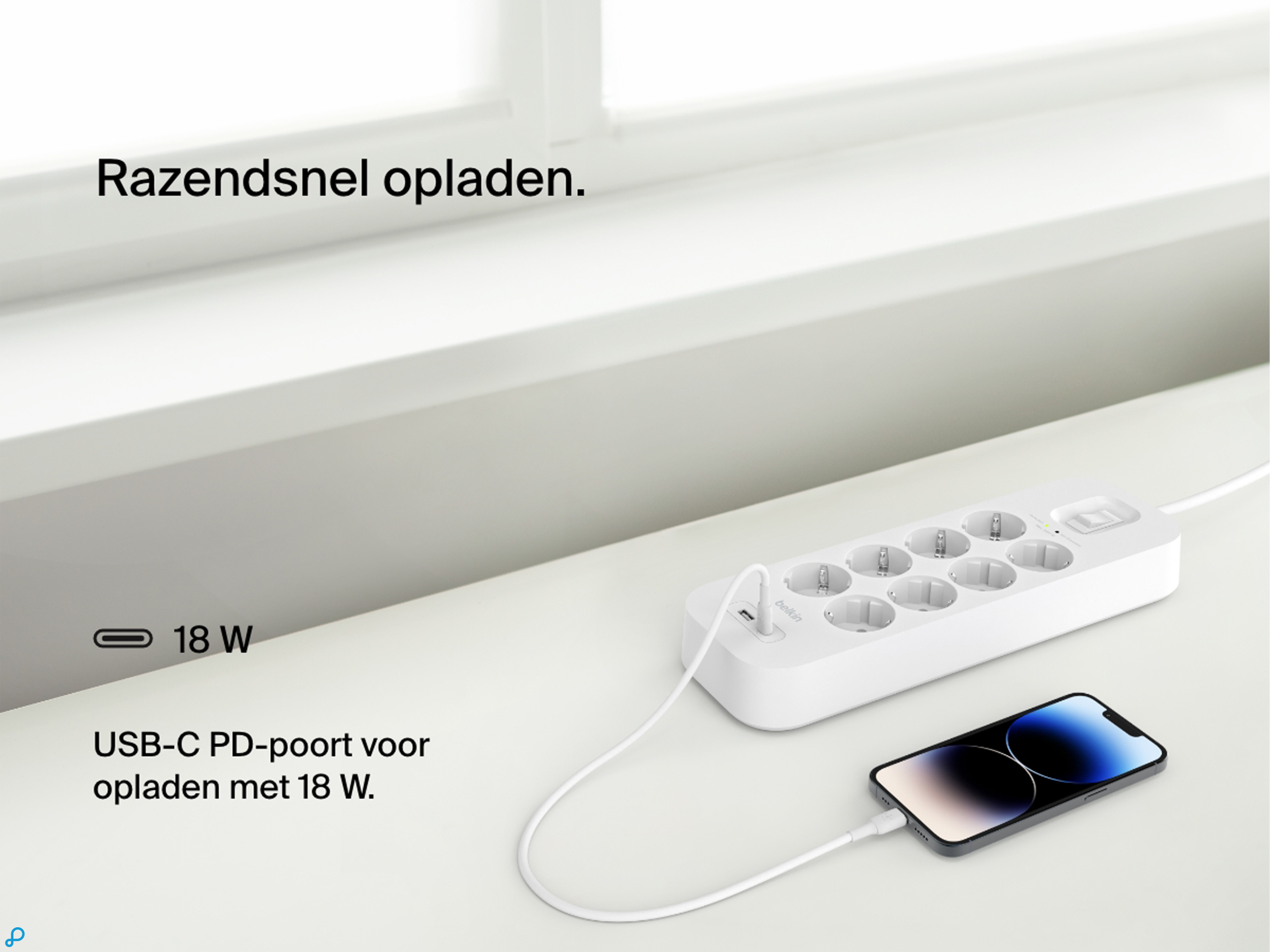Belkin Surge Protection with USB C 8 Outlet-2