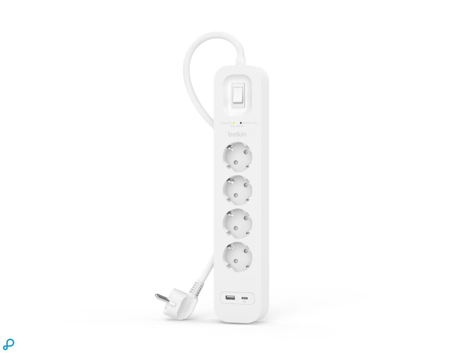Belkin Surge Protection with USB C 4 Outlet-3
