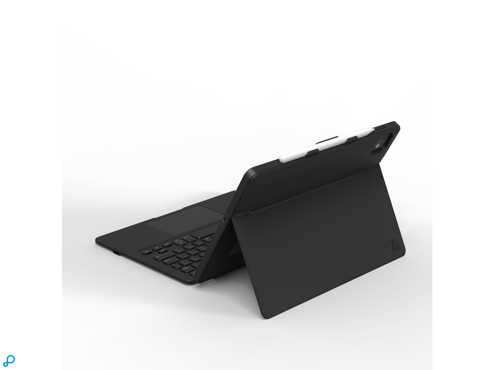 Zagg Pro Keys 2 Connect Keyboard Case For Apple iPad Air 11" (M2) Black Qwerty UK-4