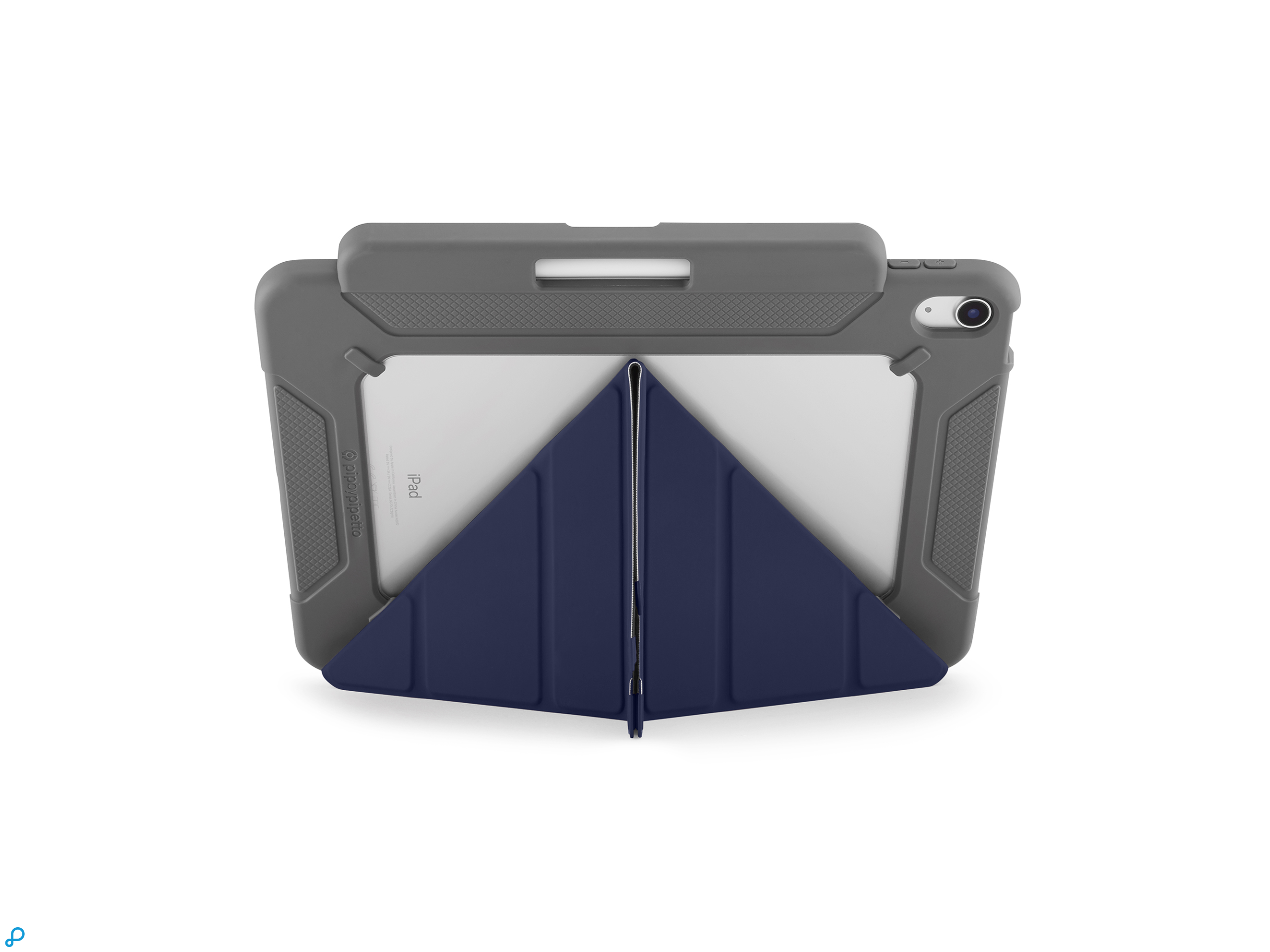 Pipetto Origami No2 Pencil Shield Case - iPad Air 10.9 (2022/2020) - Dark Blue -5