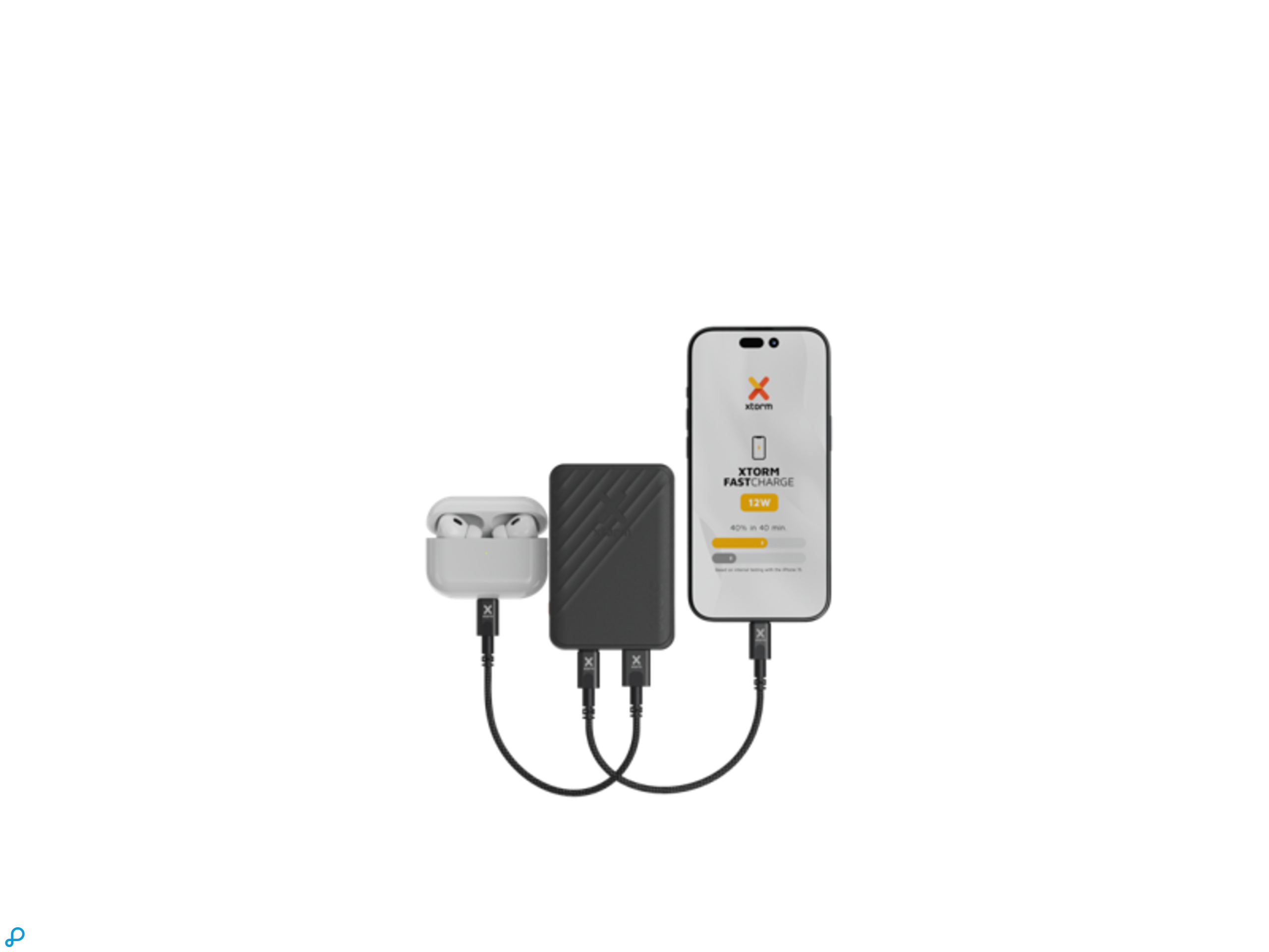 Xtorm 12W Go2 Powerbank 5K - Black-1