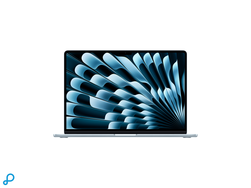 15-inch MacBook Air: Apple M5-chip met 10-core CPU en 10-core GPU, 24 GB, 1 TB SSD - Sky Blue