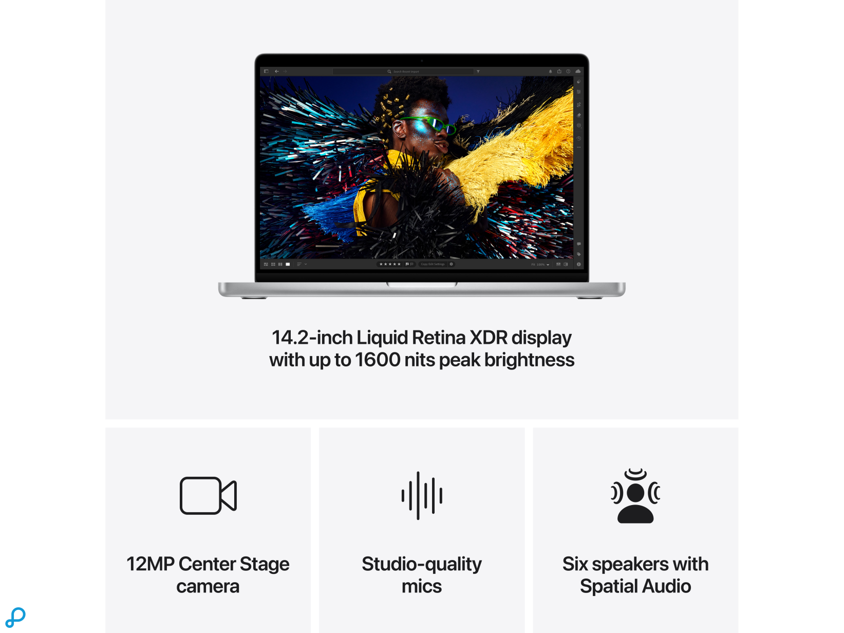 OP=OP 14-inch MacBook Pro: Apple M4 Pro chip met 12-core CPU and 16-core GPU, 24GB, 512GB SSD - Zilver-5