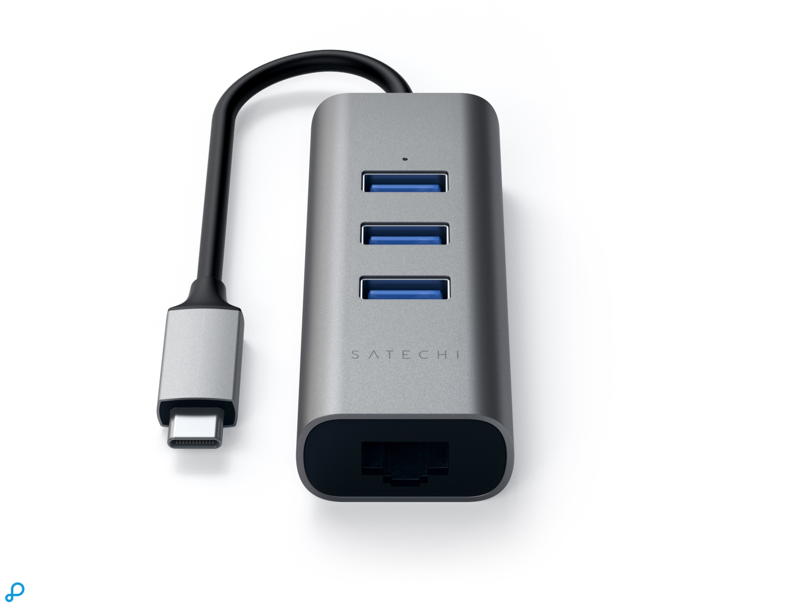 Satechi USB-C 2-in-1 hub (ethernet) Space Grey-2