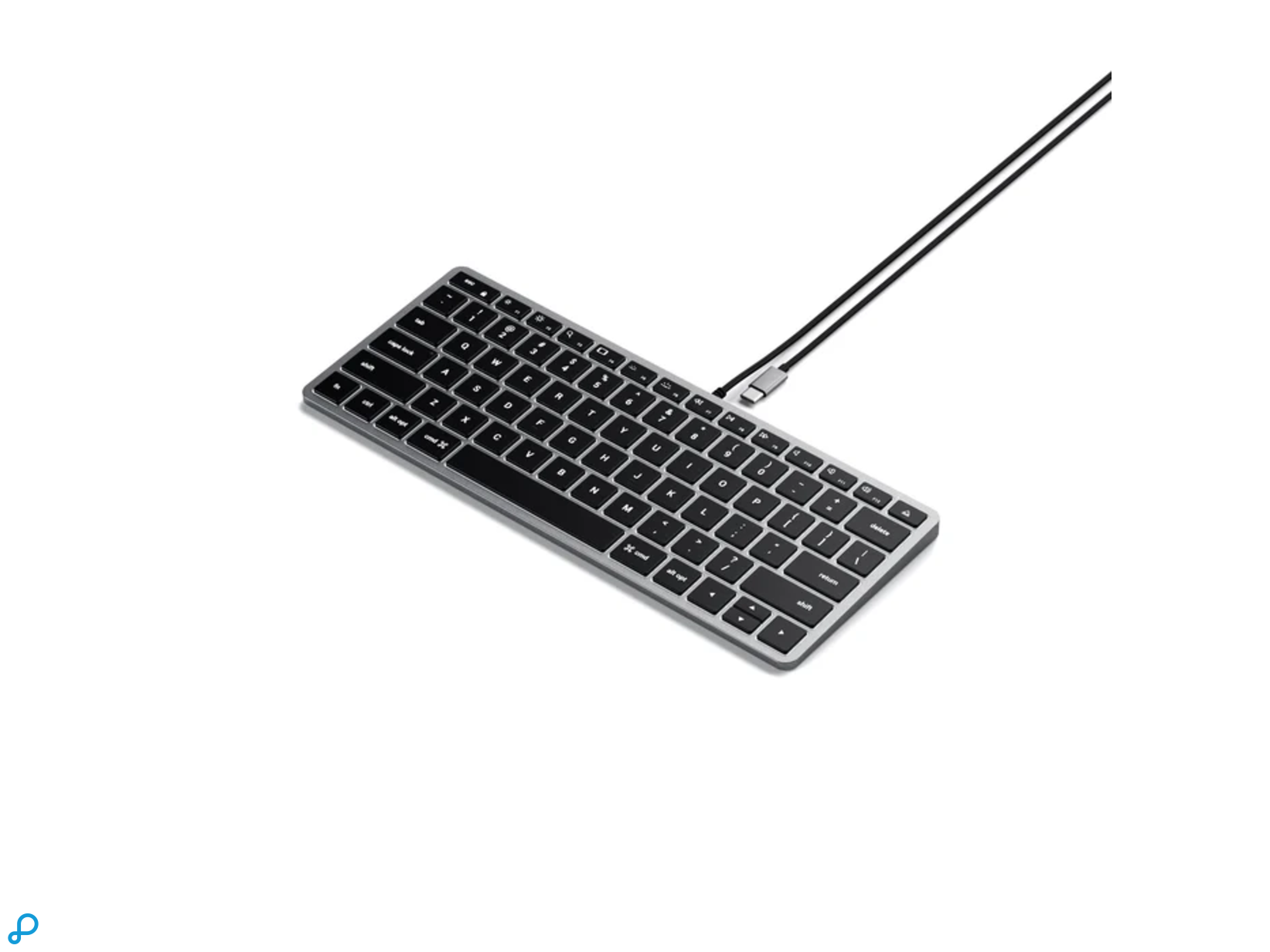 Satechi Slim W1 wired keyboard space gray-1
