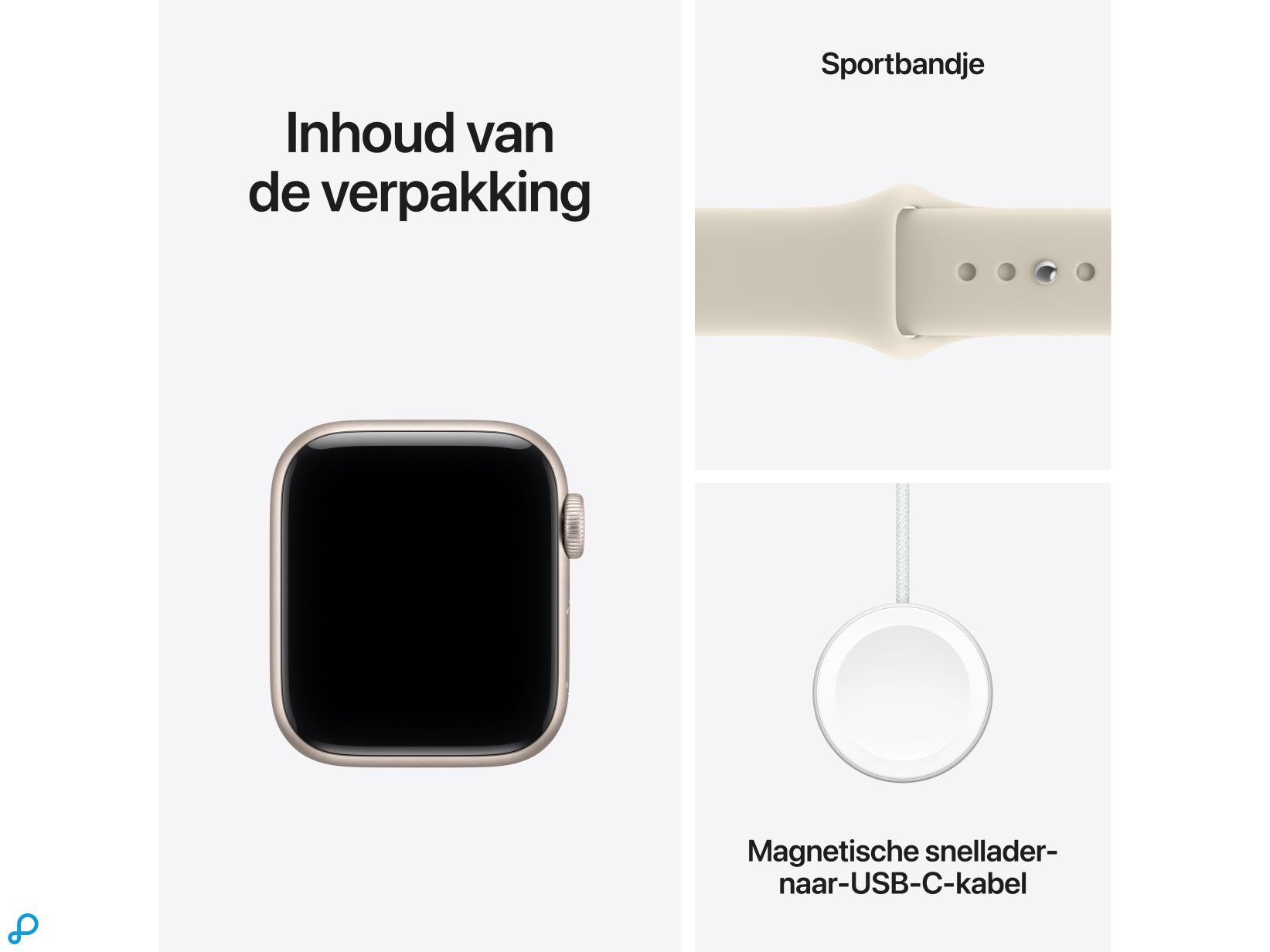 Apple Watch SE 3 GPS + Cellular 40mm Starlight Aluminium Case with Sand Sport Band - S/M-6