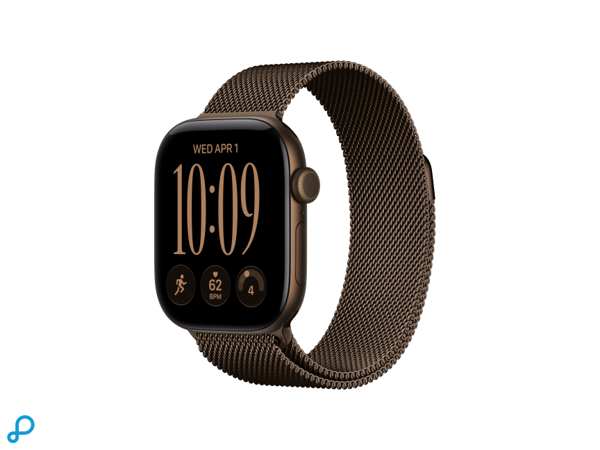 Apple Watch Series 12 GPS 42mm Dark Bronze Aluminium Case with Dark Bronze Milanese Loop