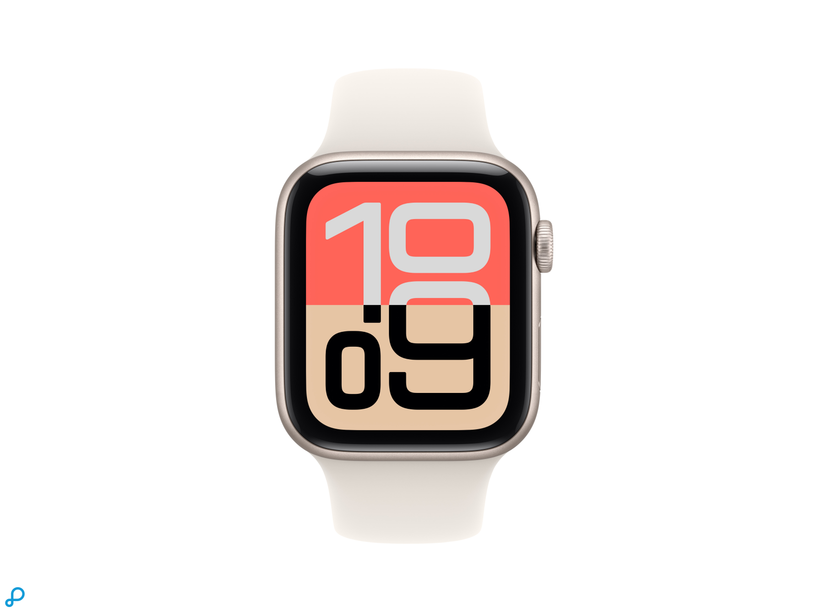 Apple Watch SE 3 GPS 44mm Starlight Aluminium Case with Starlight Sport Band - S/M-1