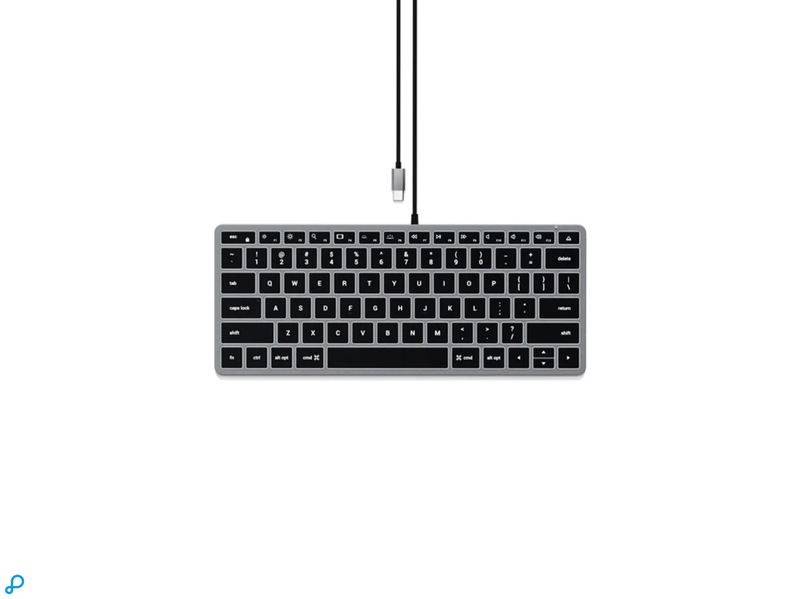 Satechi Slim W1 wired keyboard space gray-0